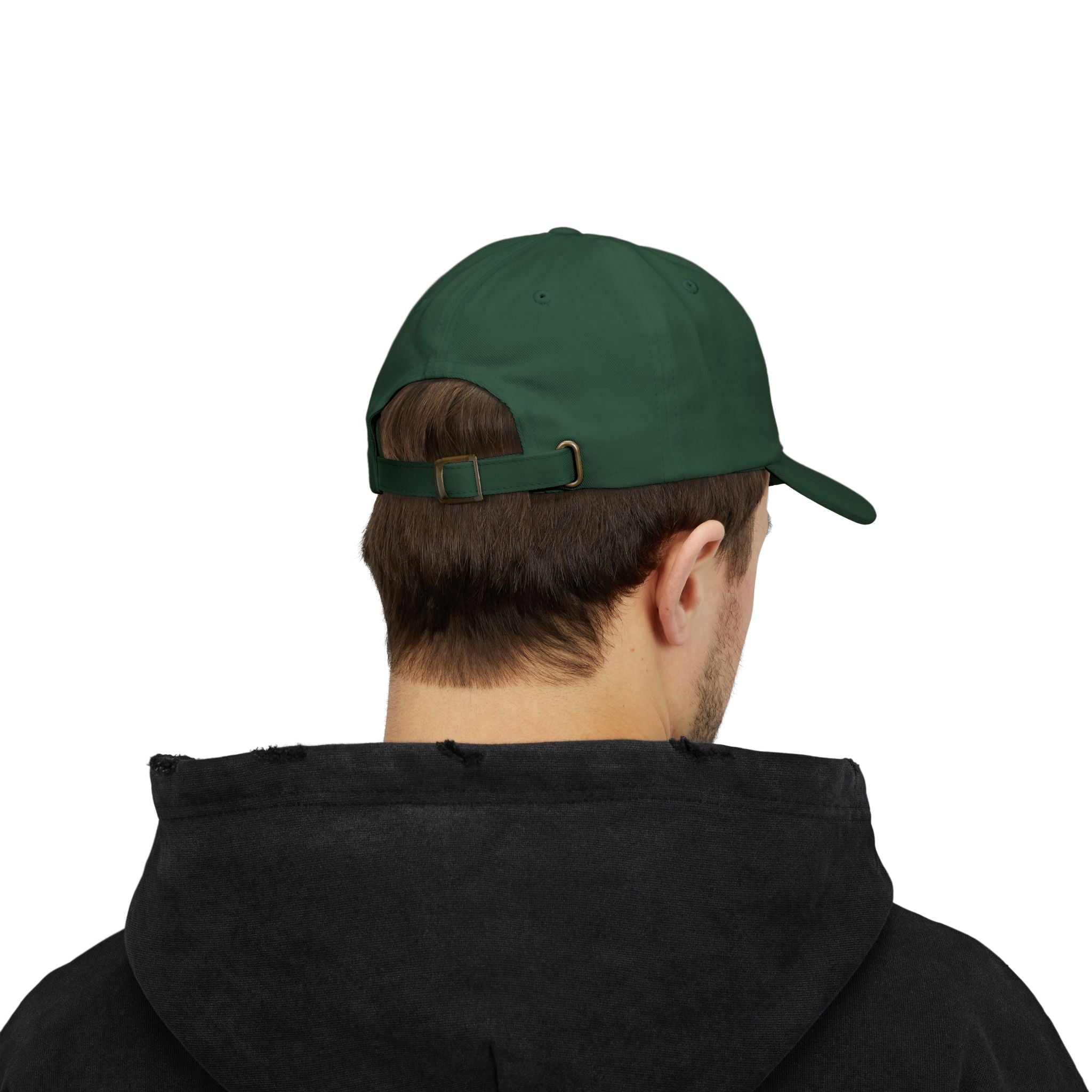 No. 18 Golf Dad Hat Minimalist Green Cap, Classic Golfcore Headwear, Gift for Golfer, Unisex Adjustable Vintage Baseball Hat