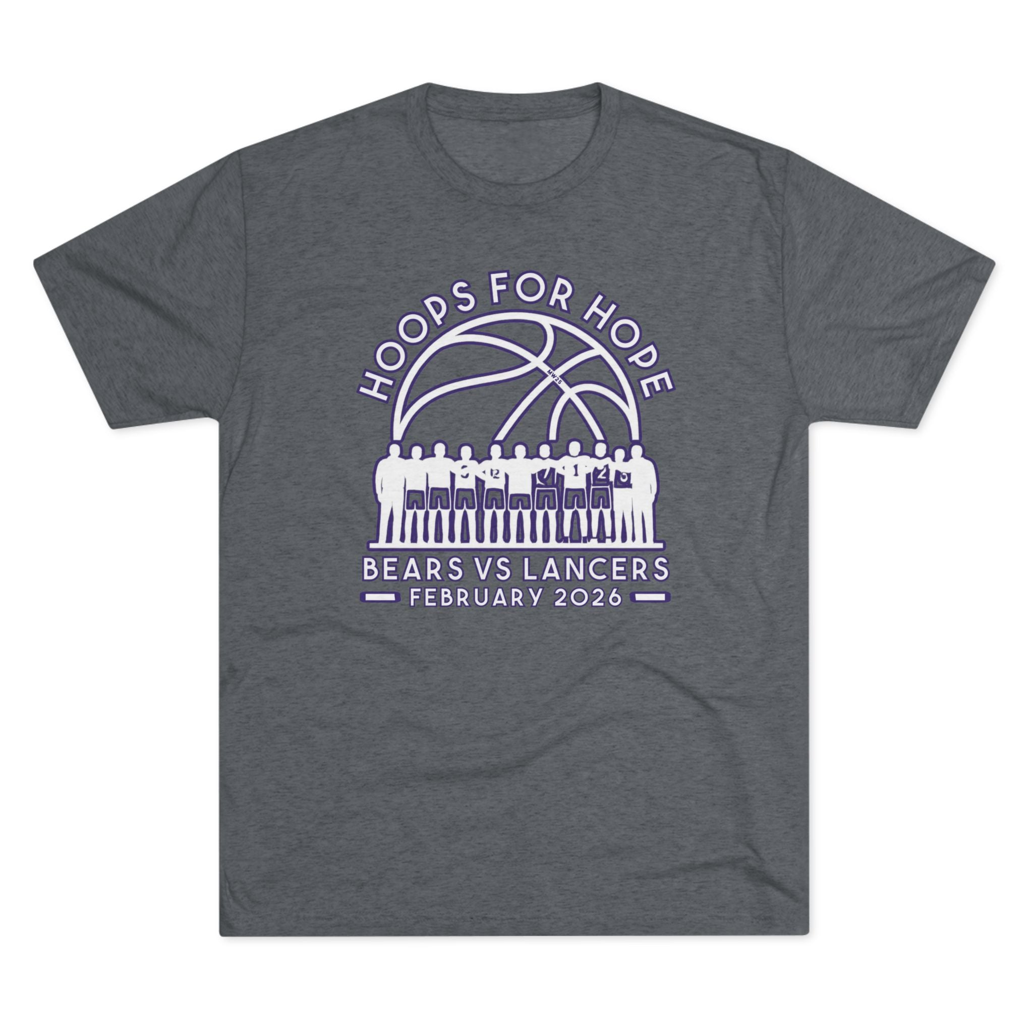 MW25 - Hoops For Hope Unisex Tri-Blend Tee