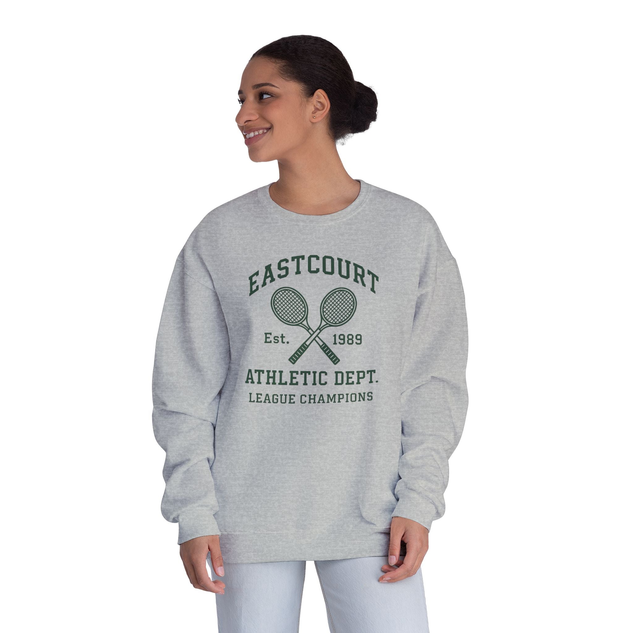 Eastcourt Tennis Sweatshirt Vintage Athletic Dept. Crewneck | Unisex Preppy Pullover Gift | Retro Rackets | Tenniscore Style