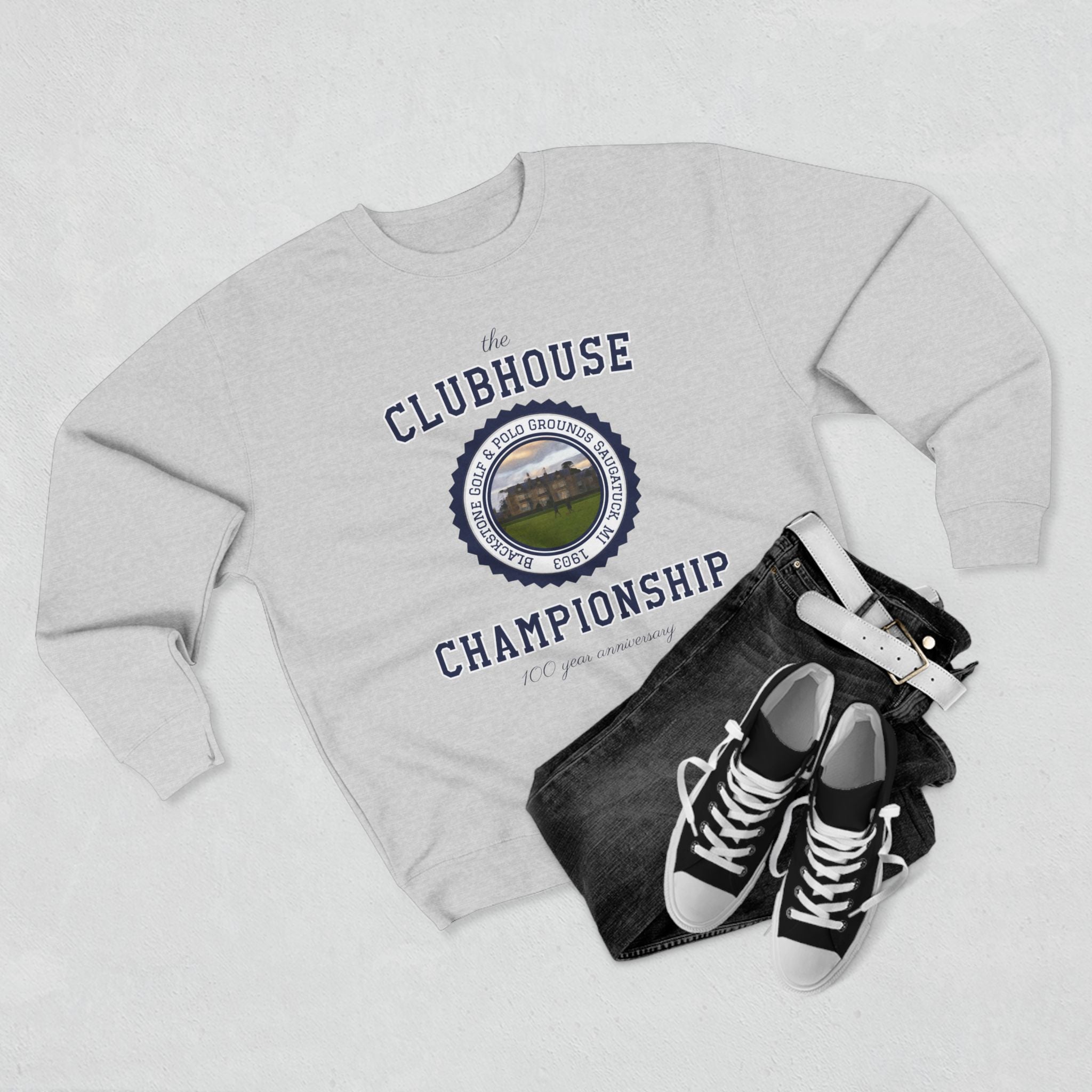 Champion Clubhouse Unisex Crewneck Sweatshirt | Cozy Gift for Golf Fans, Sports Apparel, Casual Wear, Golf Tournaments, Everyday Comfort