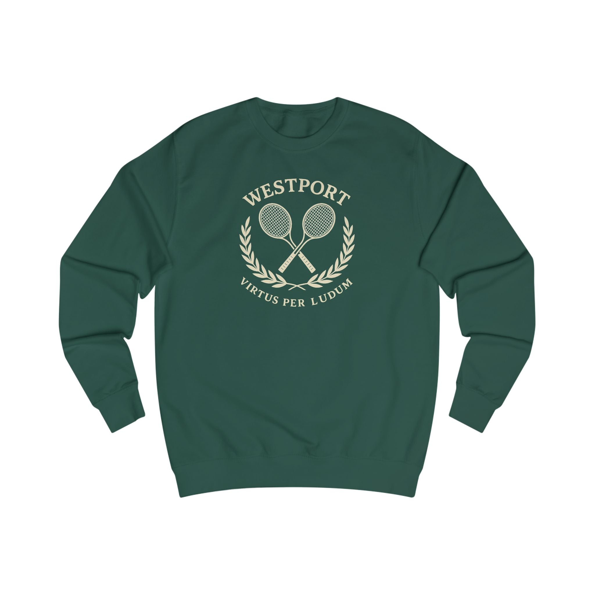 Westport Racquet Club Sweatshirt | Preppy Vintage Tenniscore Crewneck | Unisex Ivy League Sweatshirt | Gift for Tennis Lovers