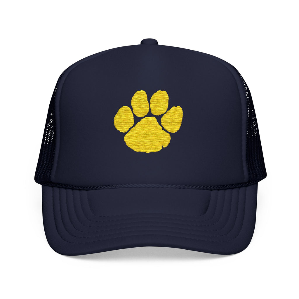 SJ Bears - Embroidered Paw Print Foam Trucker Hat