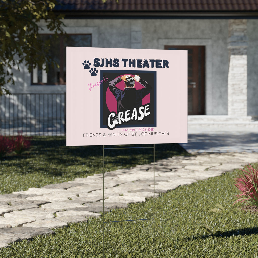 SJ Bears Theater - Grease Yard Sign 18x24 / Double Sided
