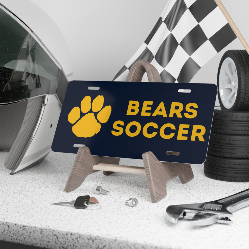 Bears Soccer - Paw License Plate