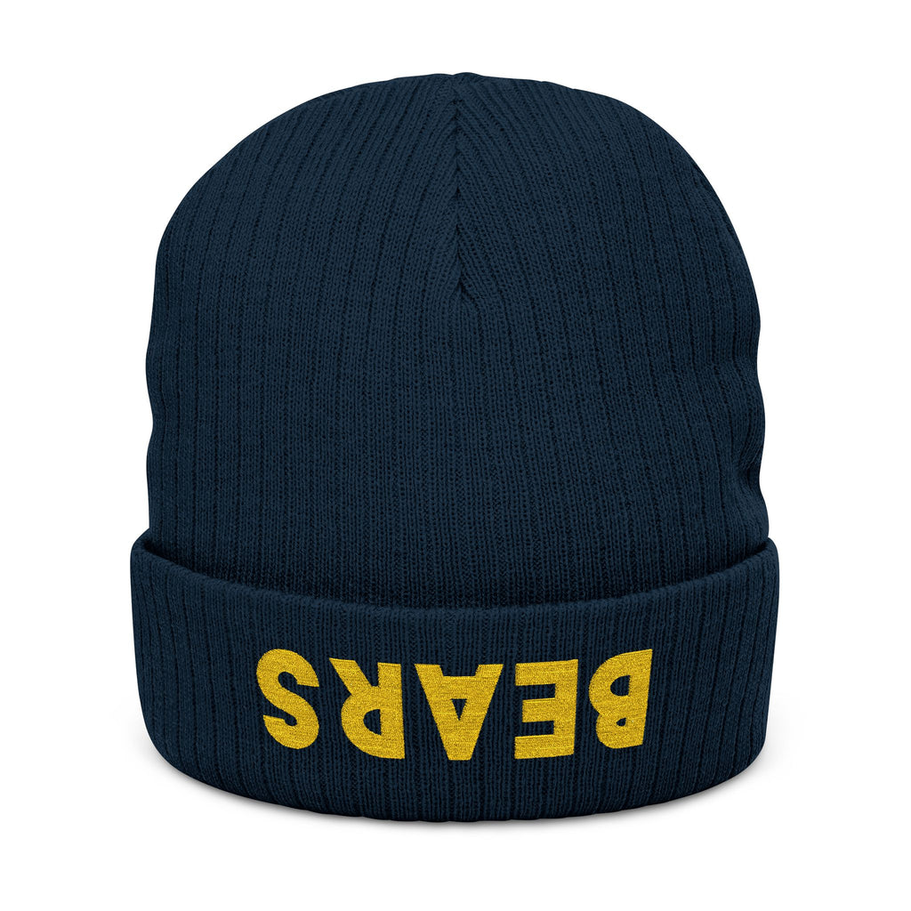 Bears - Embroidered Ribbed Knit Beanie