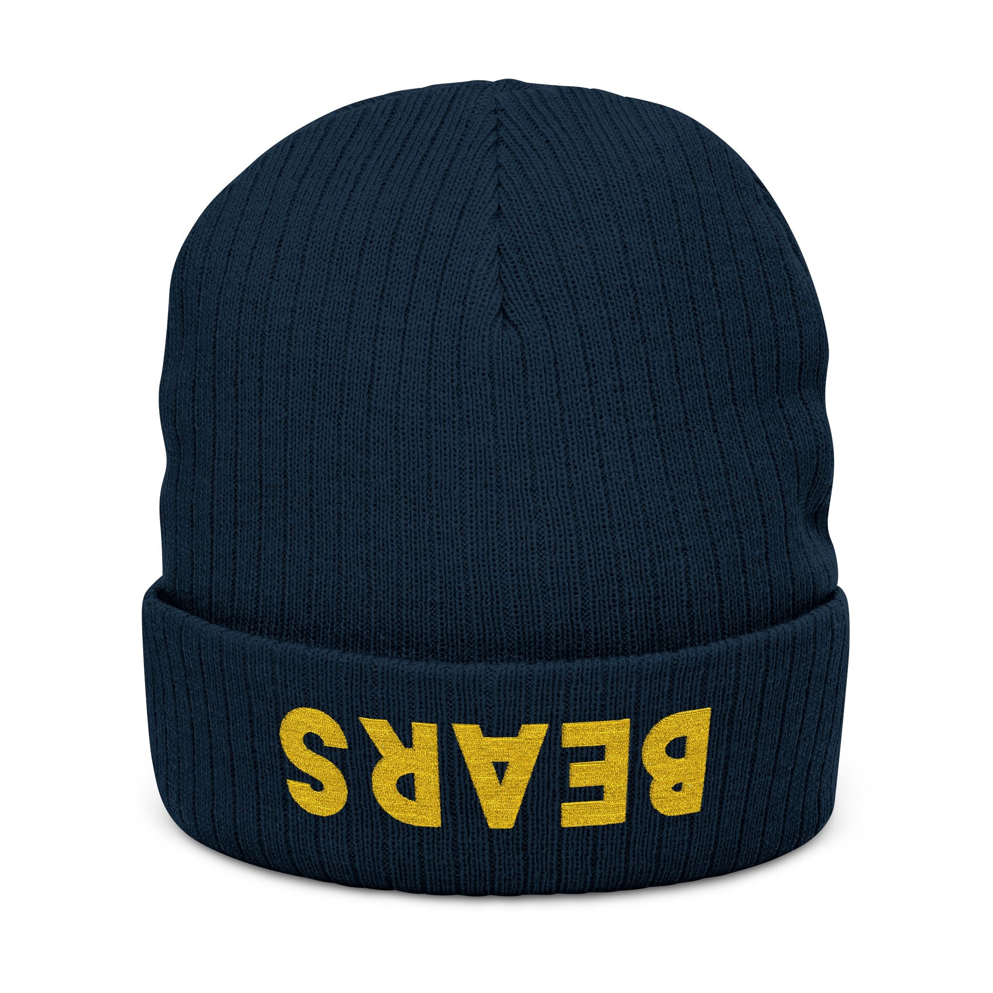 Bears - Embroidered Ribbed Knit Beanie