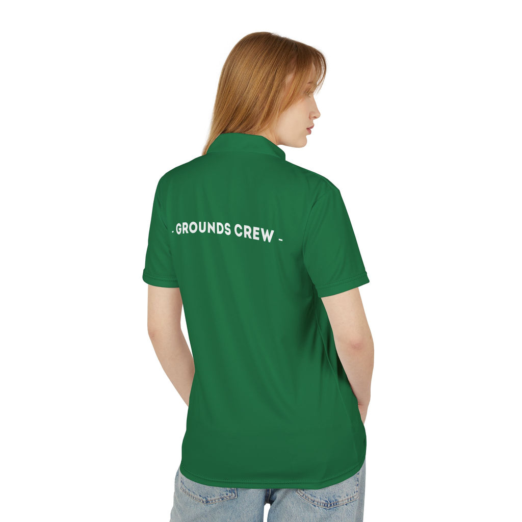 Unisex Golf Polo Shirt Grounds Crew Embroidered Polo, Golfcore Club Shirt, Preppy Green Workwear, Lightweight Summer Team Uniform