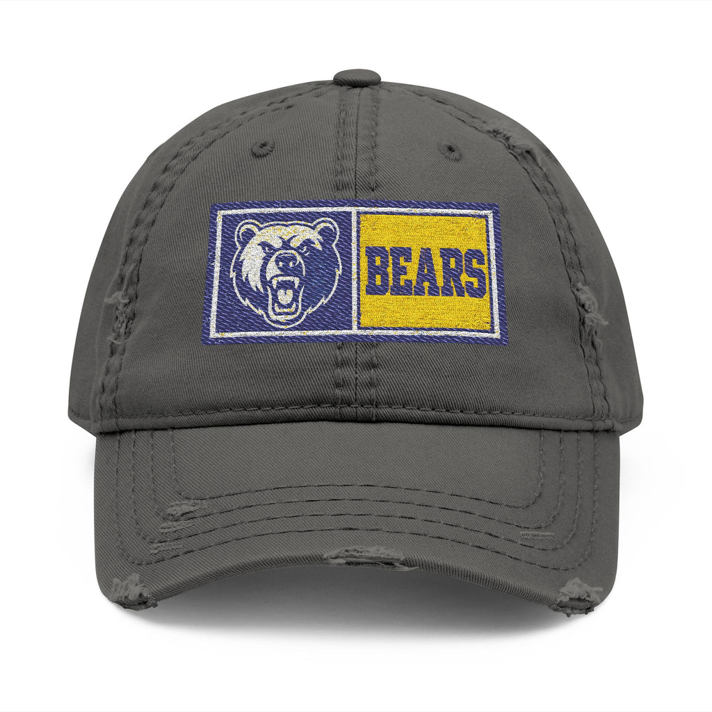 Distressed Embroidered 'Bears' Dad Hat — Vintage Collegiate Cap