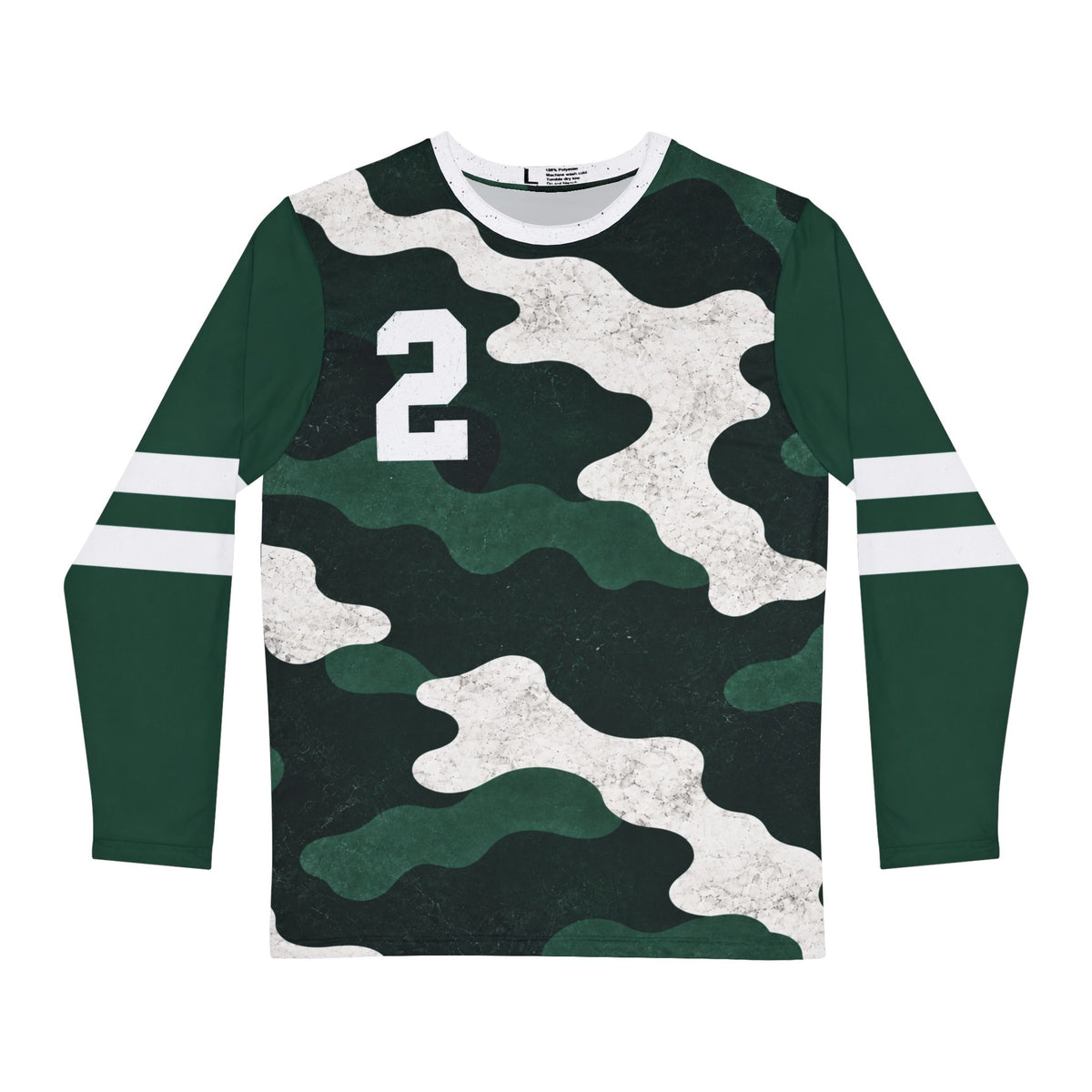 Green & White Collegiate Camo No. 2 Jersey