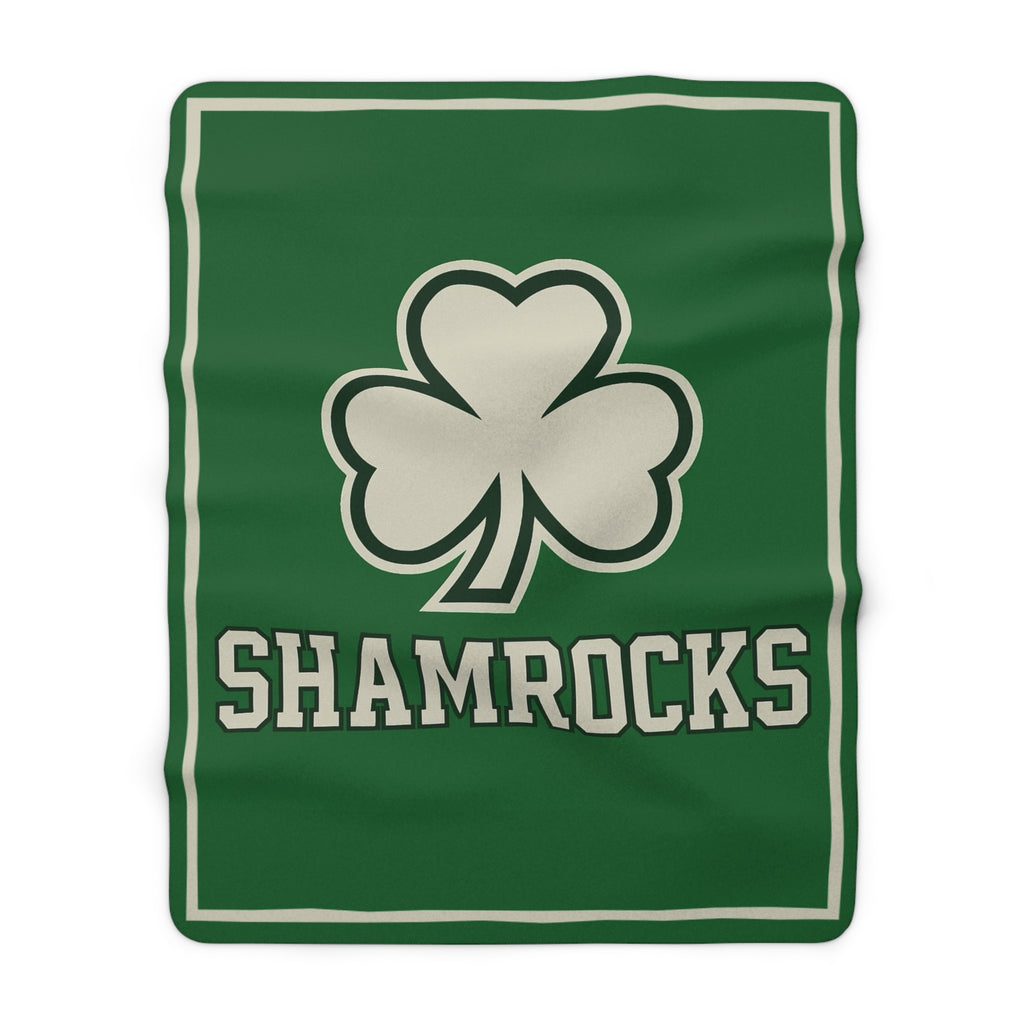 Shamrocks- Cozy Sherpa Fleece Blanket