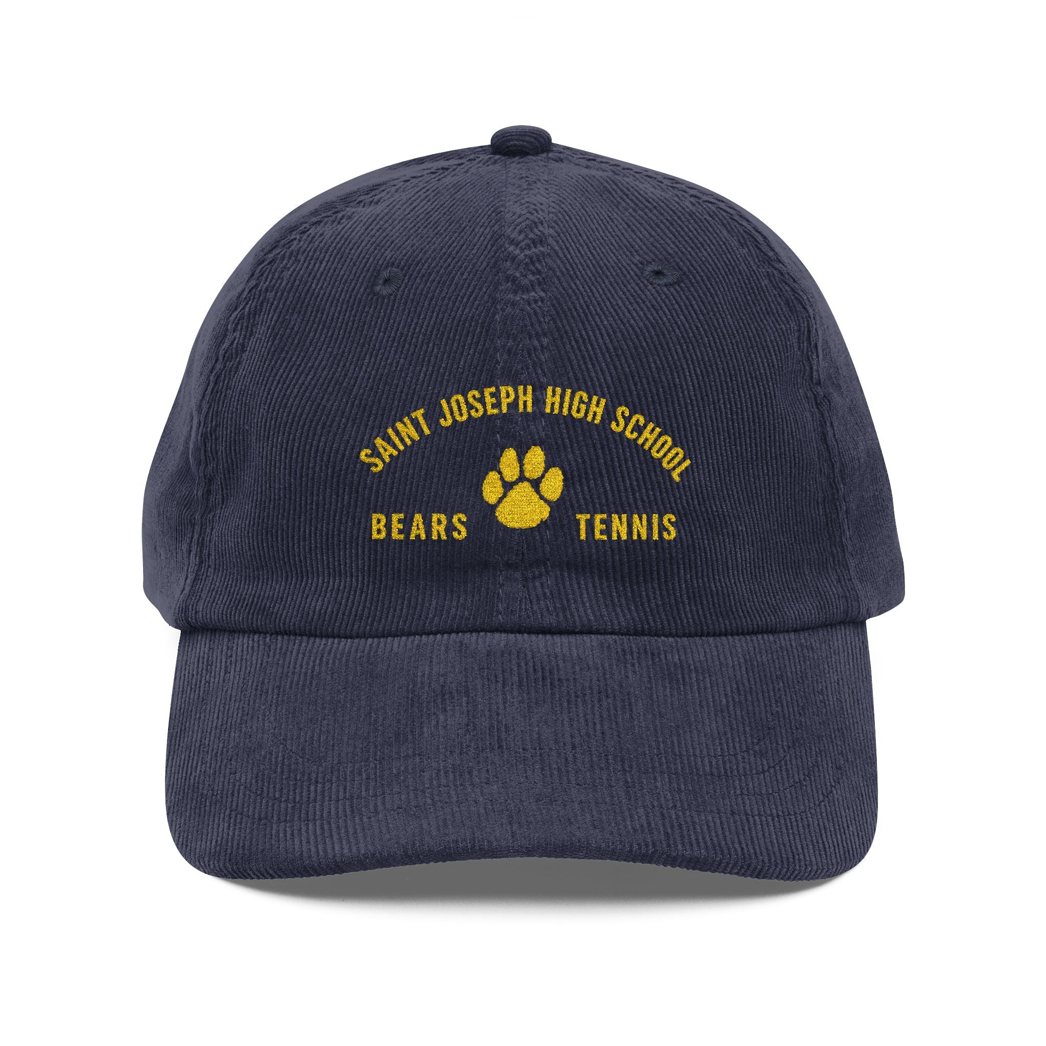Bears Tennis - Corduroy Embroidered Paw Hat