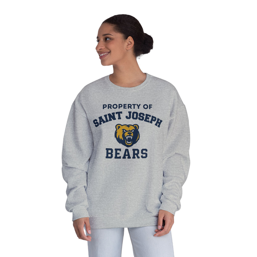 Bears Tennis - Crewneck Sweatshirt Property of Saint Joseph Bears Mascot Pullover