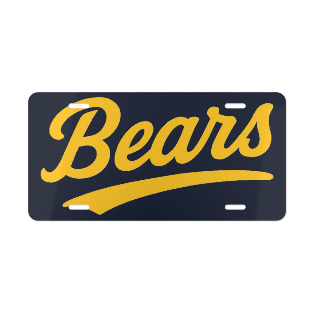 Bears Tennis - Bears License Plate