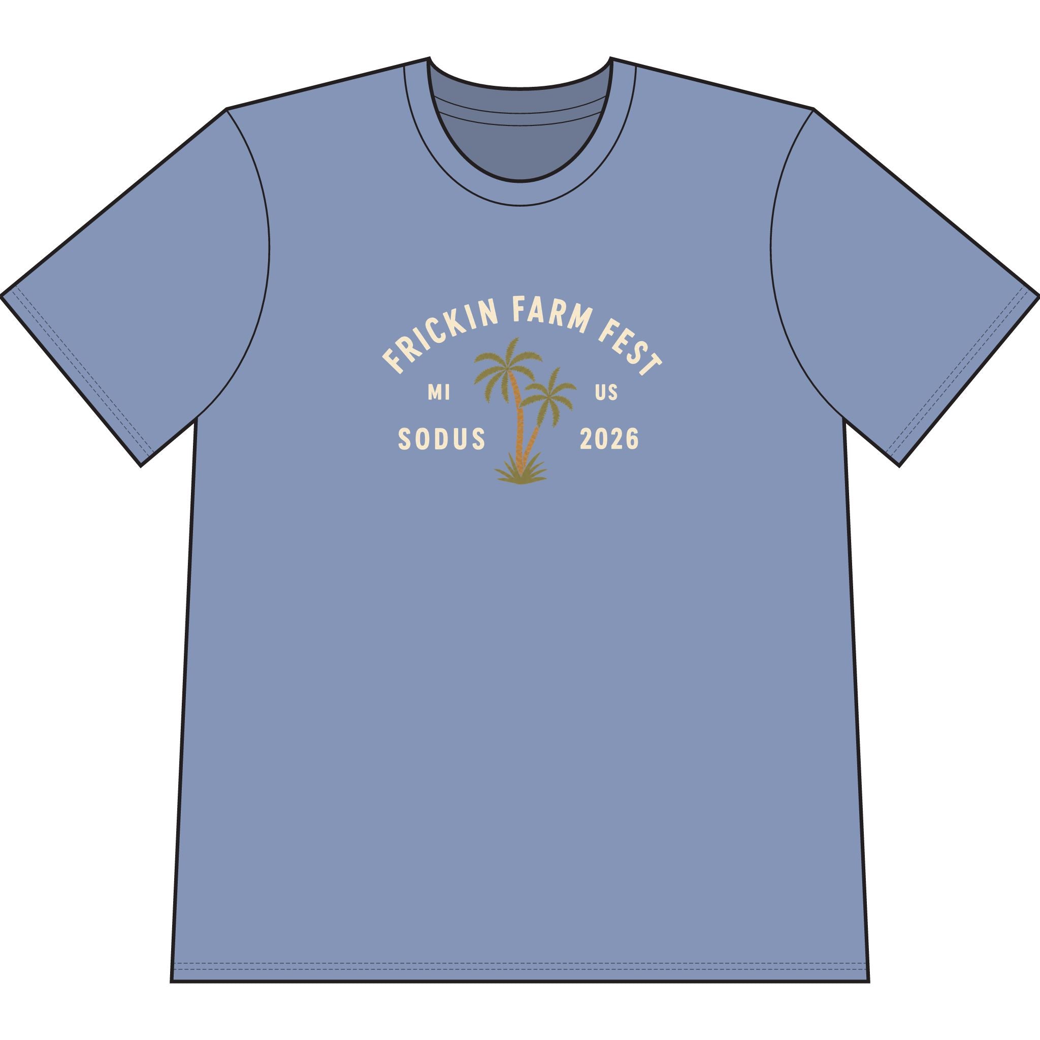 Frickin Farm Fest — Oversized Palm Tee