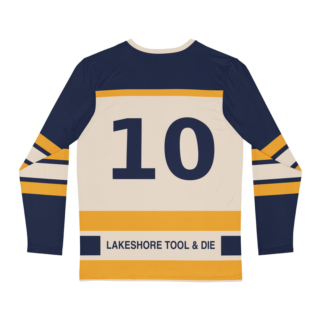 Retro Navy & Gold Hockey Jersey