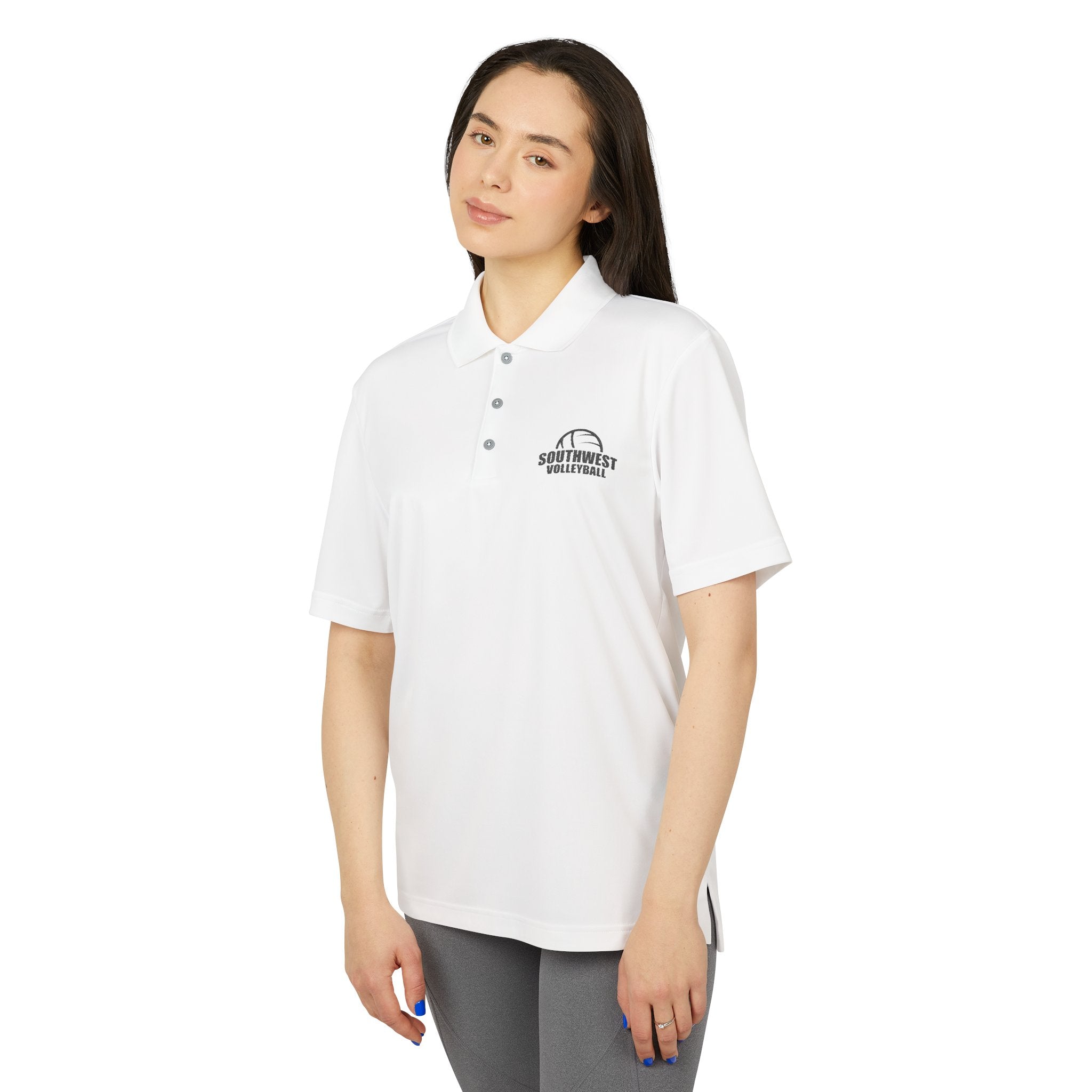 SWVB - Embroidered Unisex Adidas Performance Polo (White)