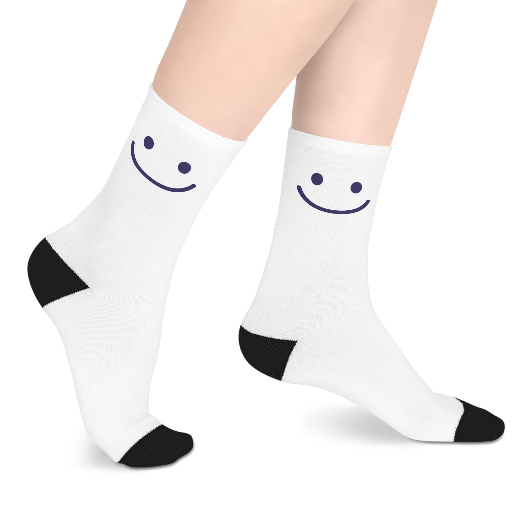 MW25 - Happy Face Mid-Length Socks