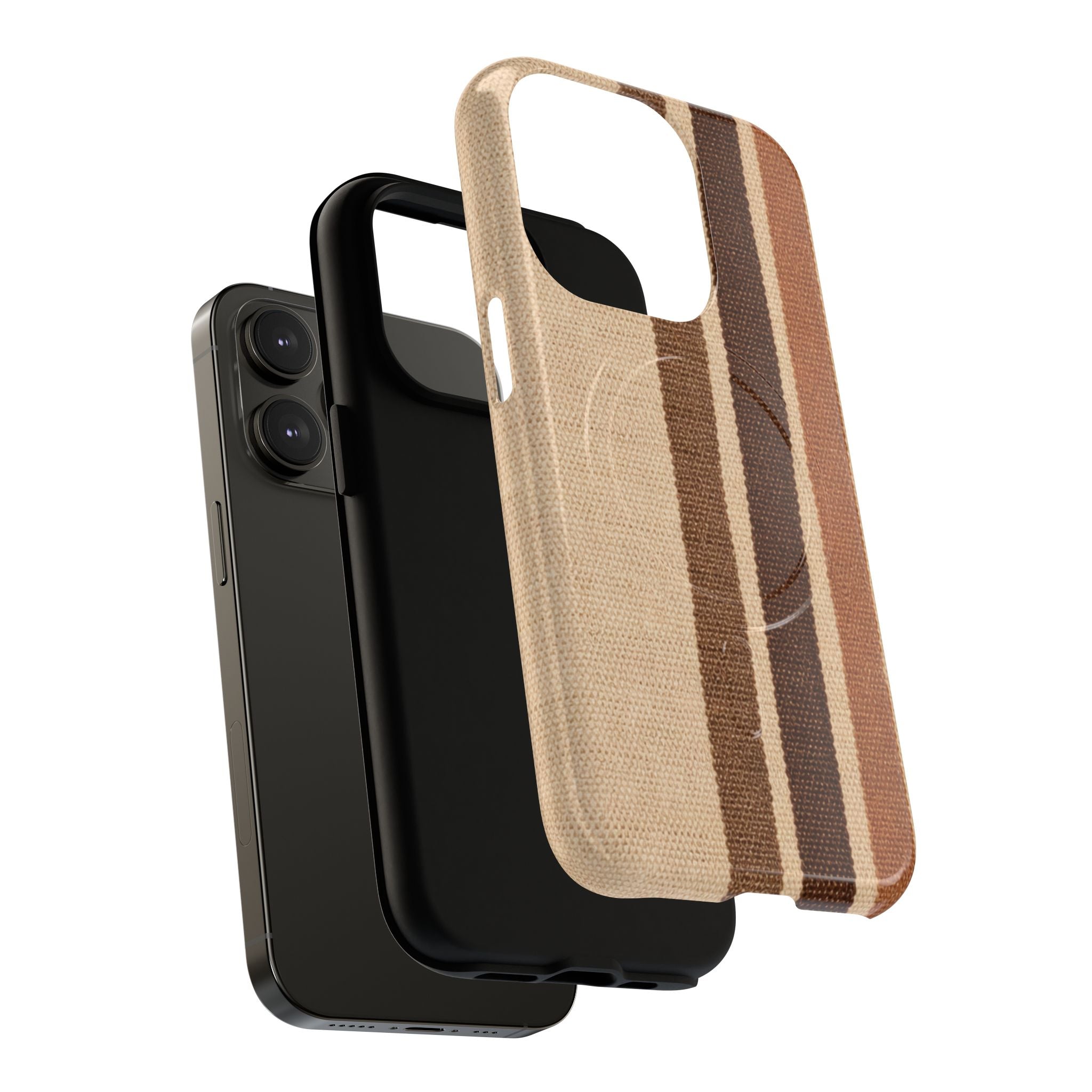 Beige Stripe Iphone Case
