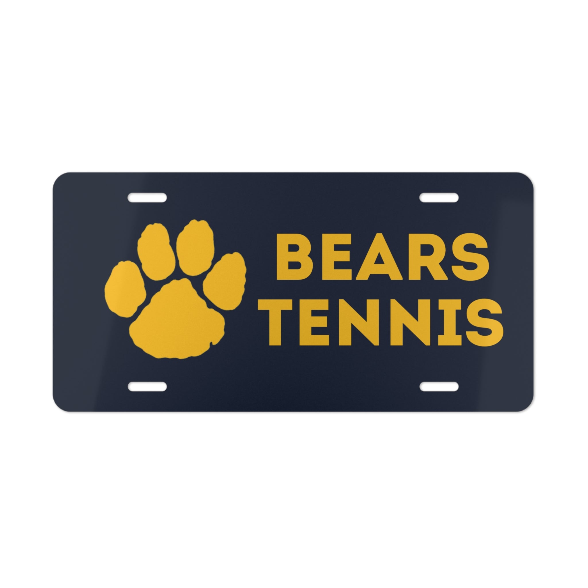 Bears Tennis - Paw License Plate
