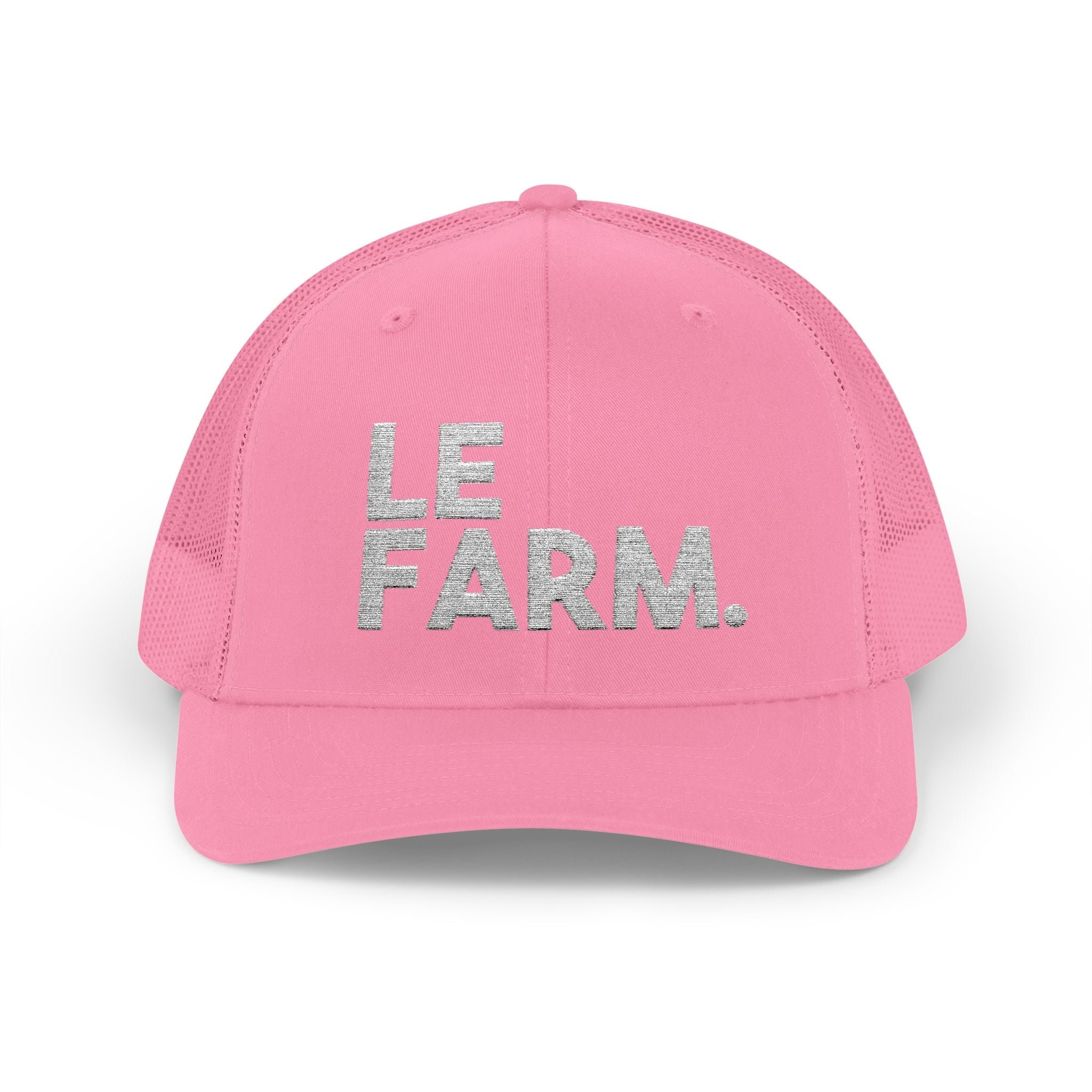 Frickin Farm Fest - Le Farm Pink Trucker Hat Embroidered