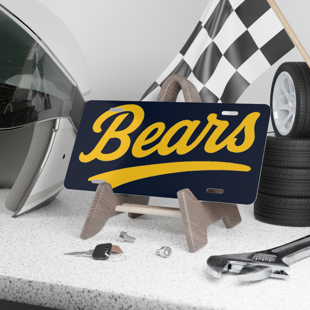 Bears Tennis - Bears License Plate