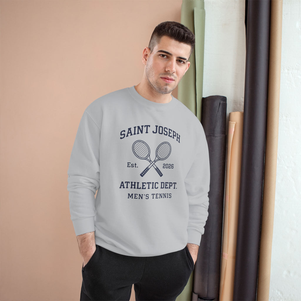 Bears Tennis - Saint Joseph Athletic Dept. Crewneck Sweatshirt — Men's Tennis Vintage Campus Pullover