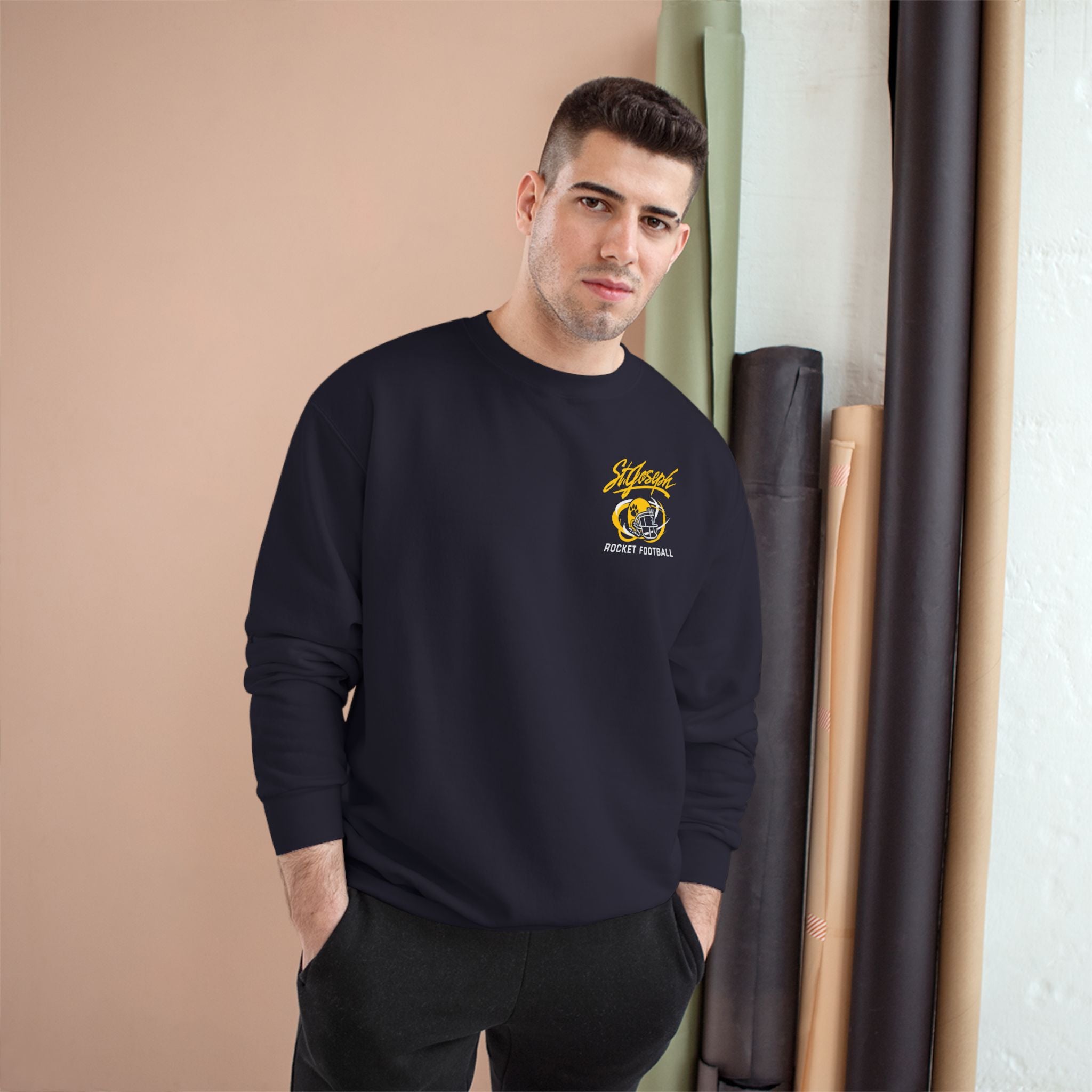 SJ Rocket Football — Champion Crewneck Sweatshirt