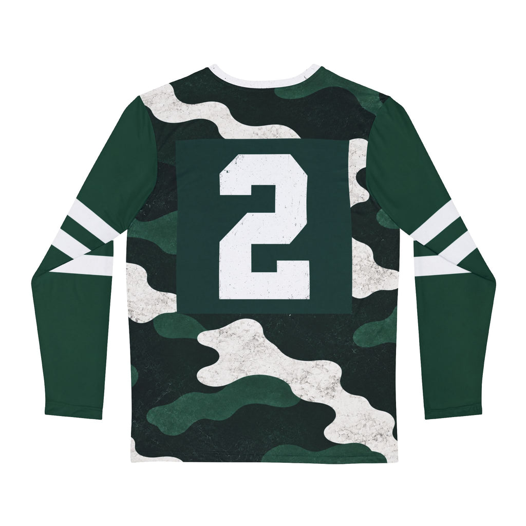 Green & White Collegiate Camo No. 2 Jersey