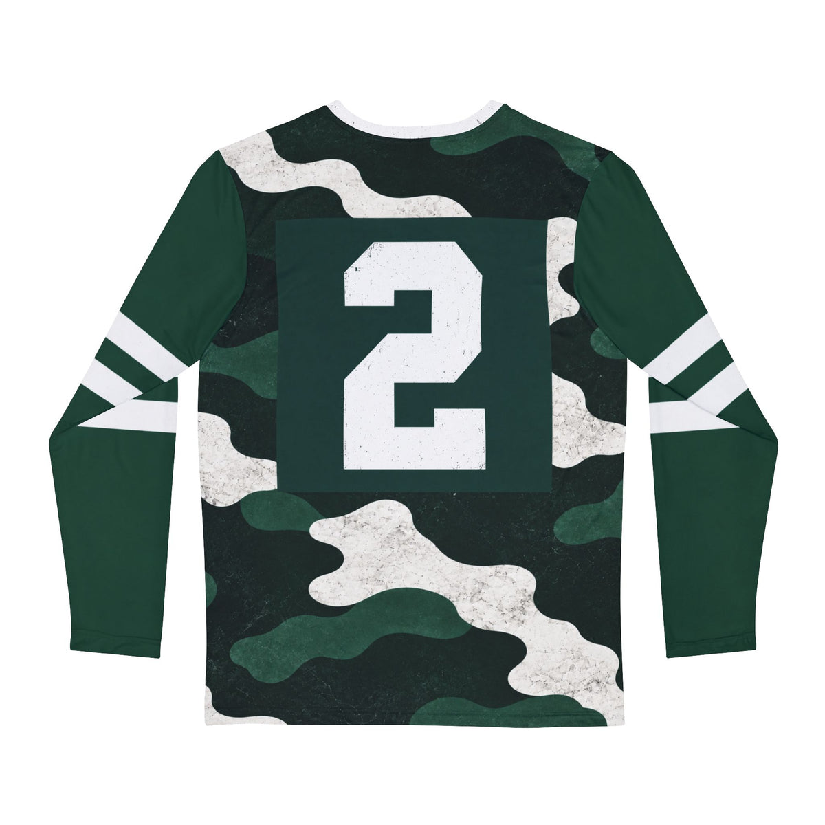 Green & White Collegiate Camo No. 2 Jersey