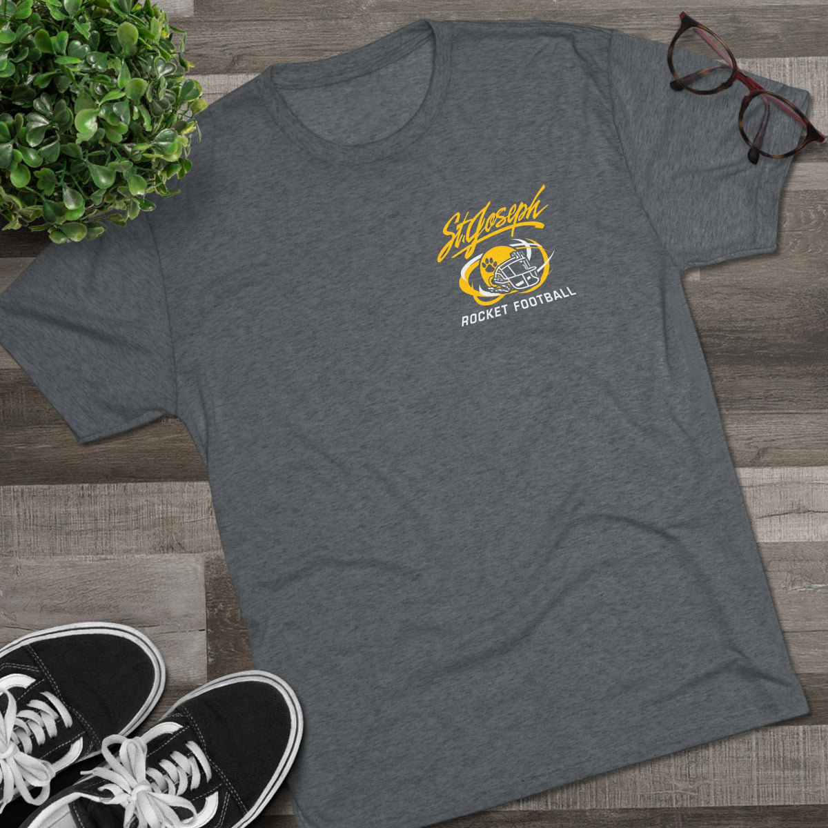 SJ Rocket Football — Vintage Athletic Logo Tee