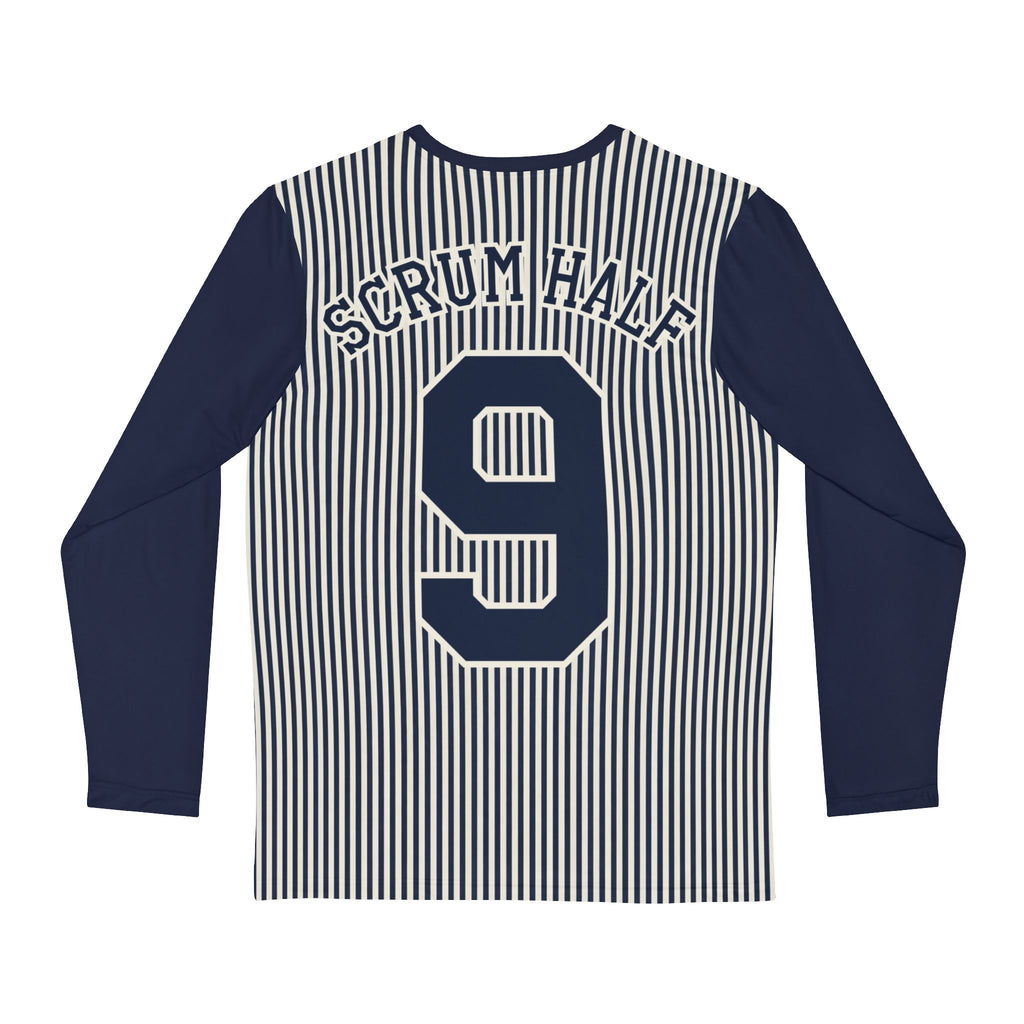 Scrum Half No. 9 Pinstripe Rugby Shirt