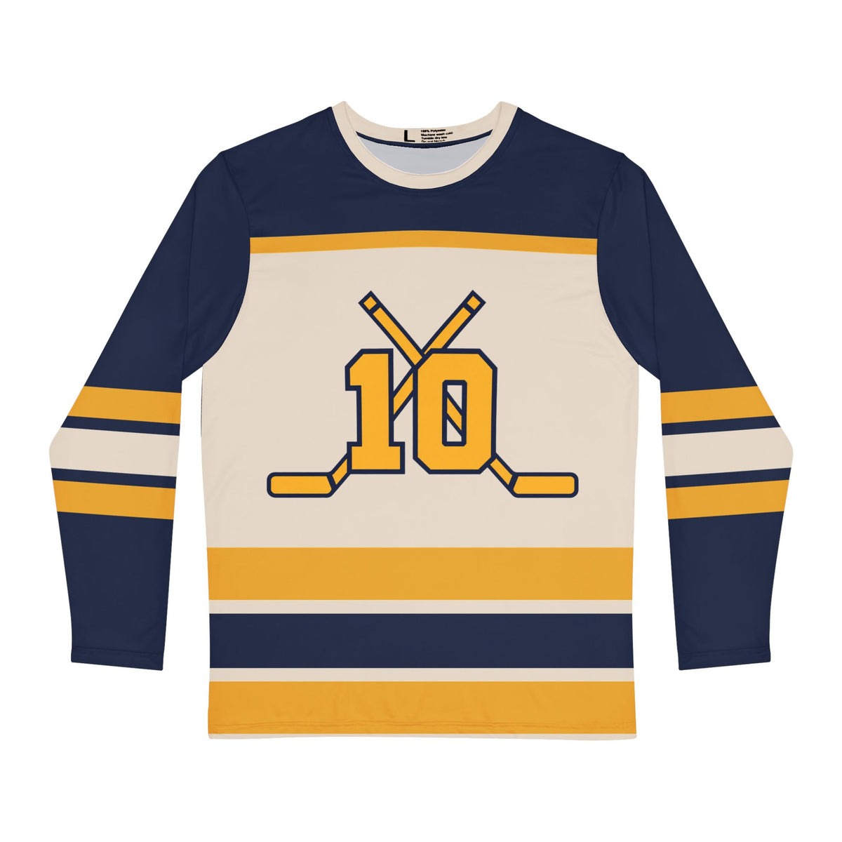 Retro Navy & Gold Hockey Jersey