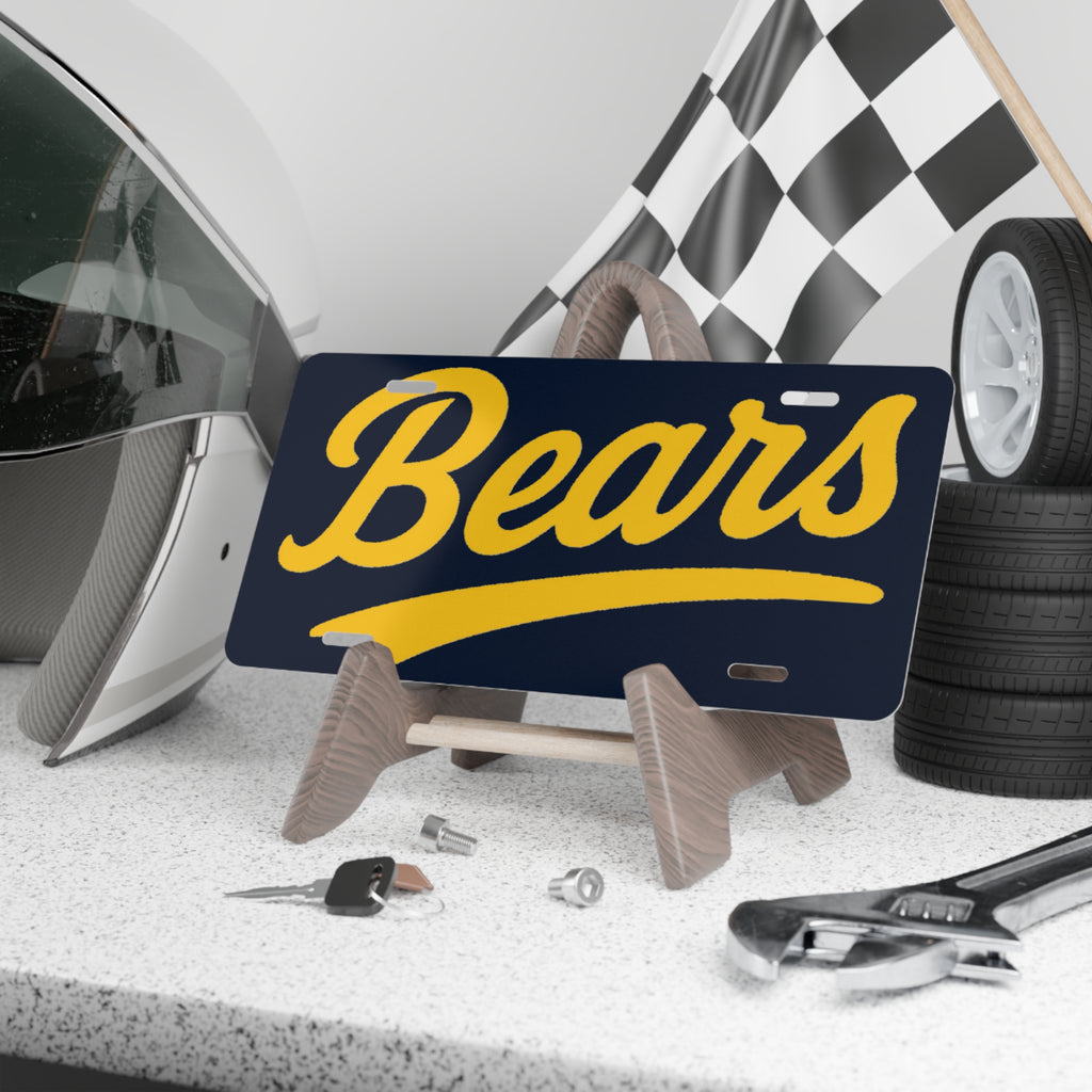 Bears Tennis - Bears License Plate