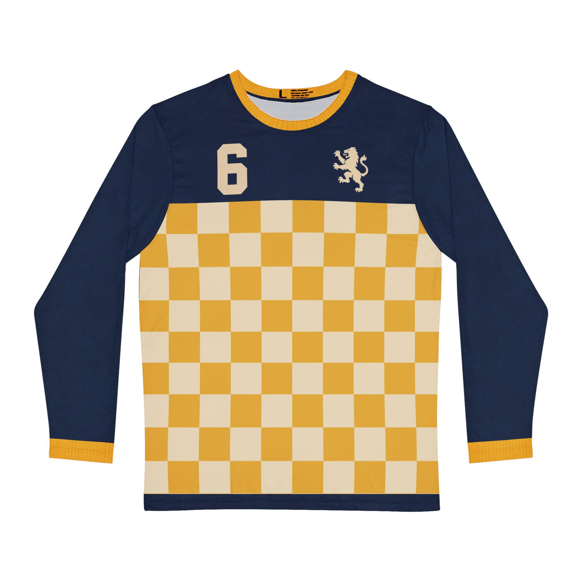 University Maize and Blue Check No. 6 Jersey
