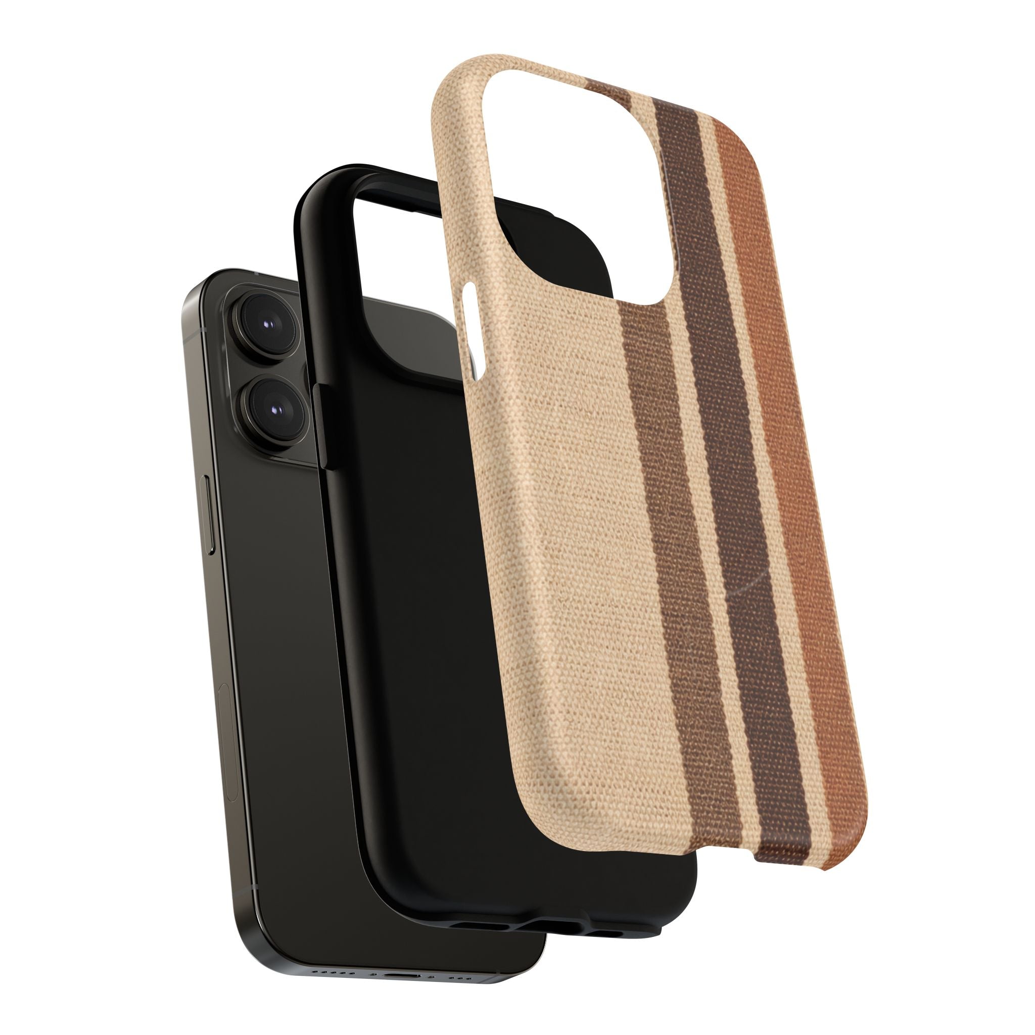 Beige Stripe Iphone Case