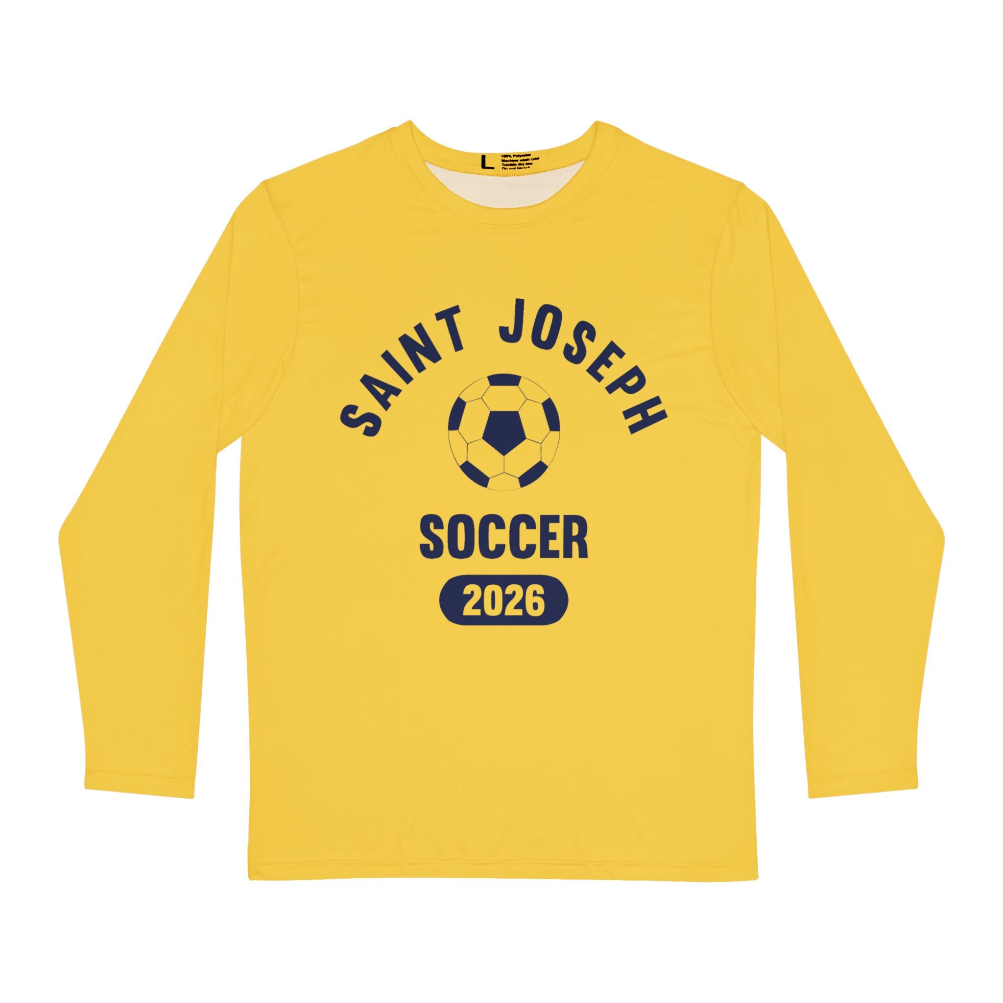 Bears Soccer - Saint Joseph High School Bears 2026 Soccer Long Sleeve Shirt Maize