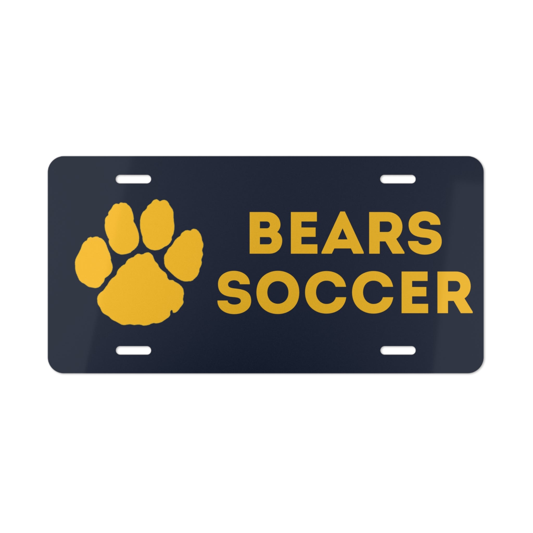 Bears Soccer - Paw License Plate