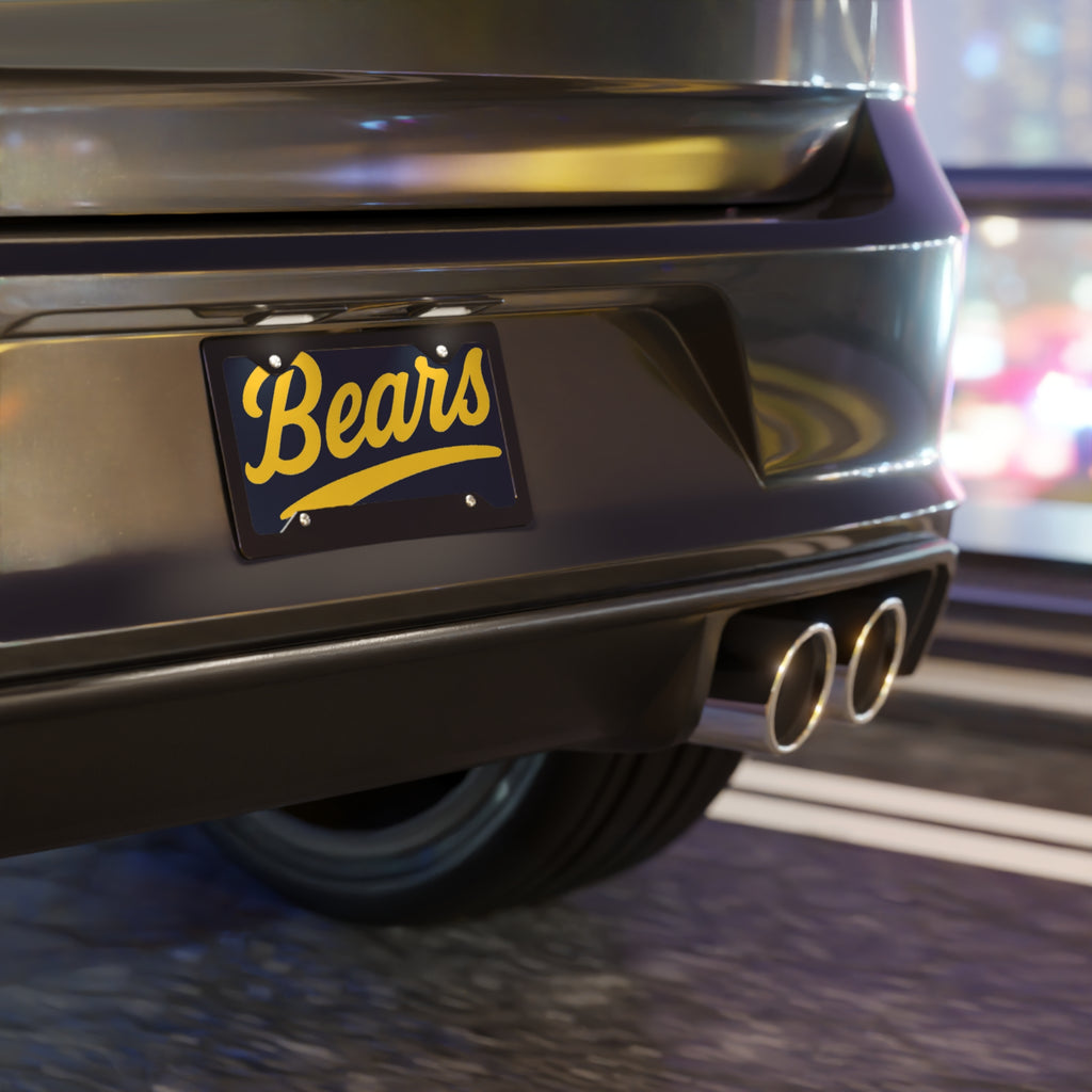 Bears Tennis - Bears License Plate