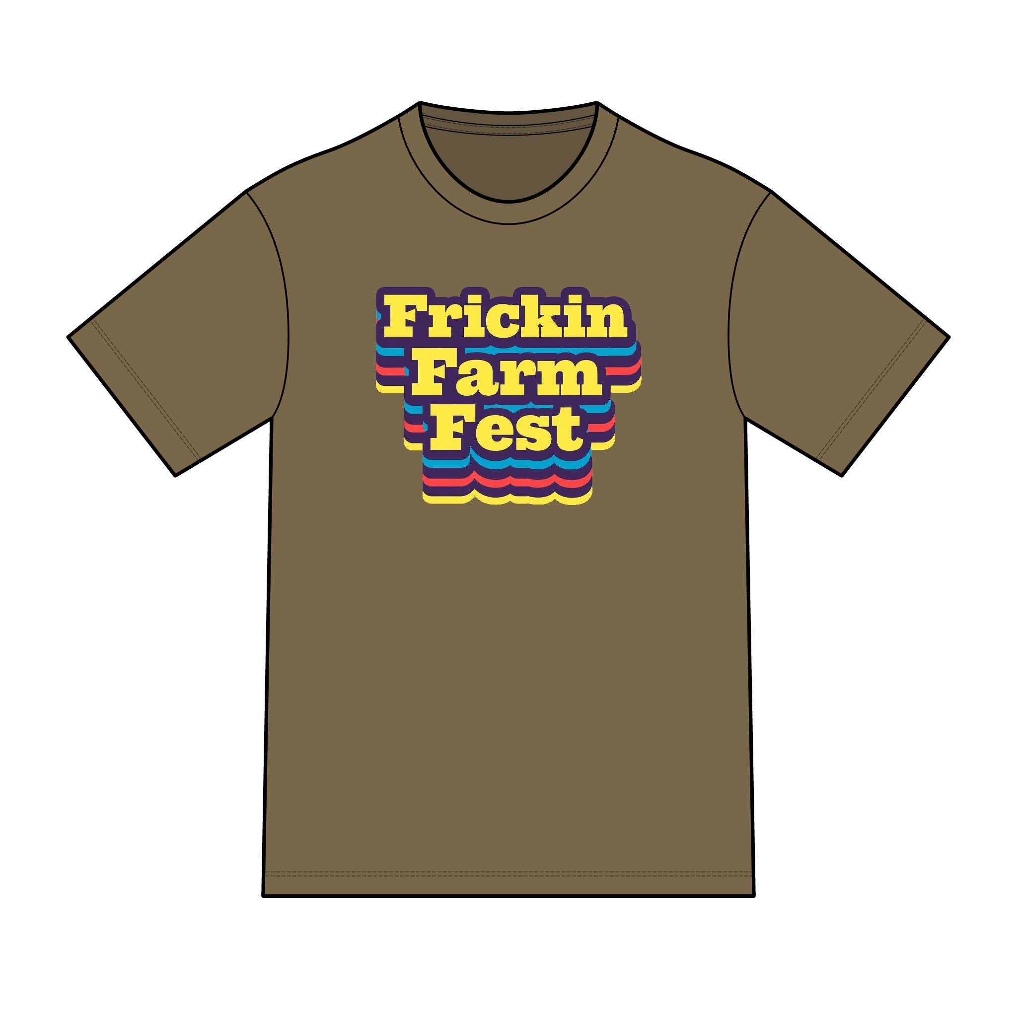 Frickin Farm Fest - Super Soft Retro Stack Tee
