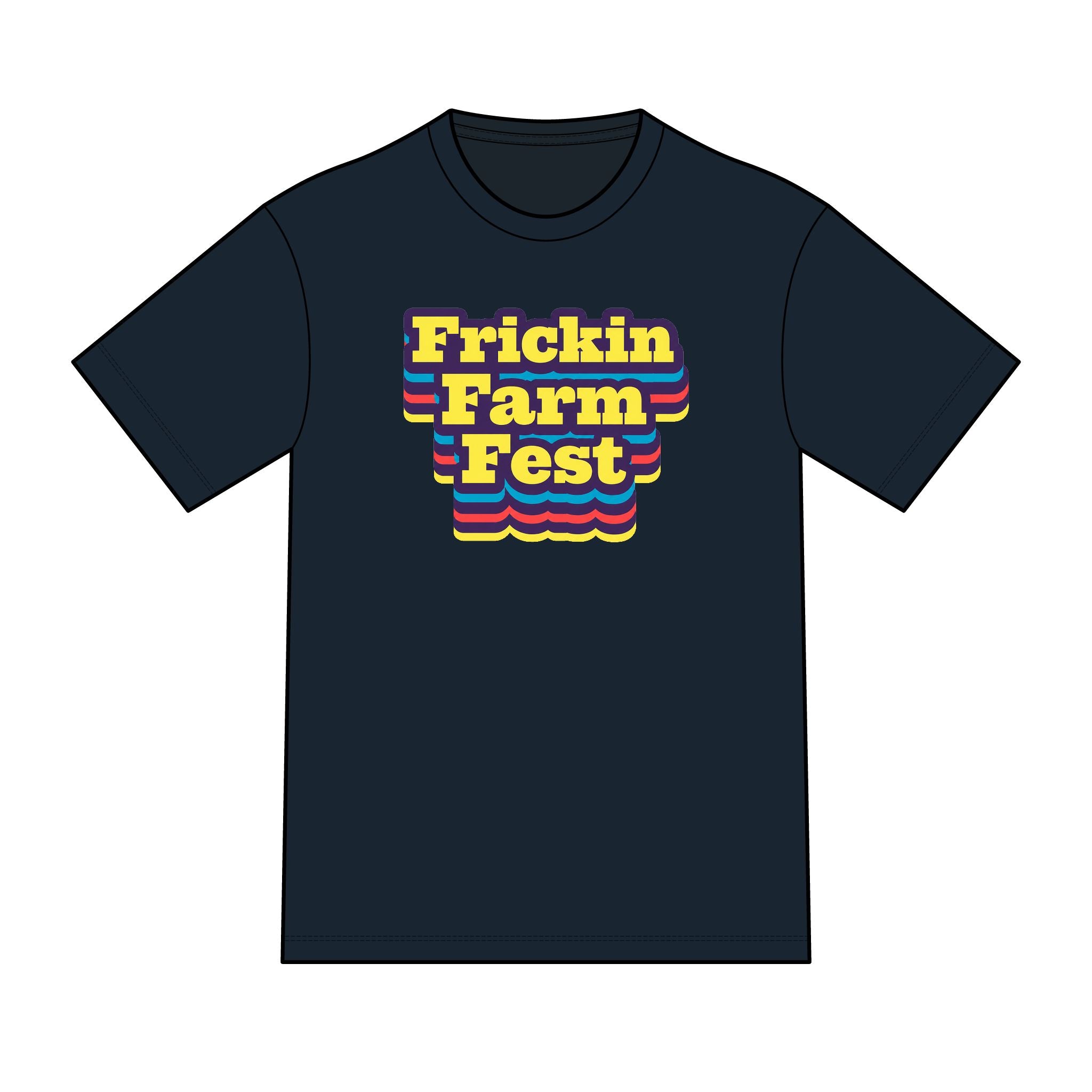 Frickin Farm Fest - Super Soft Retro Stack Tee