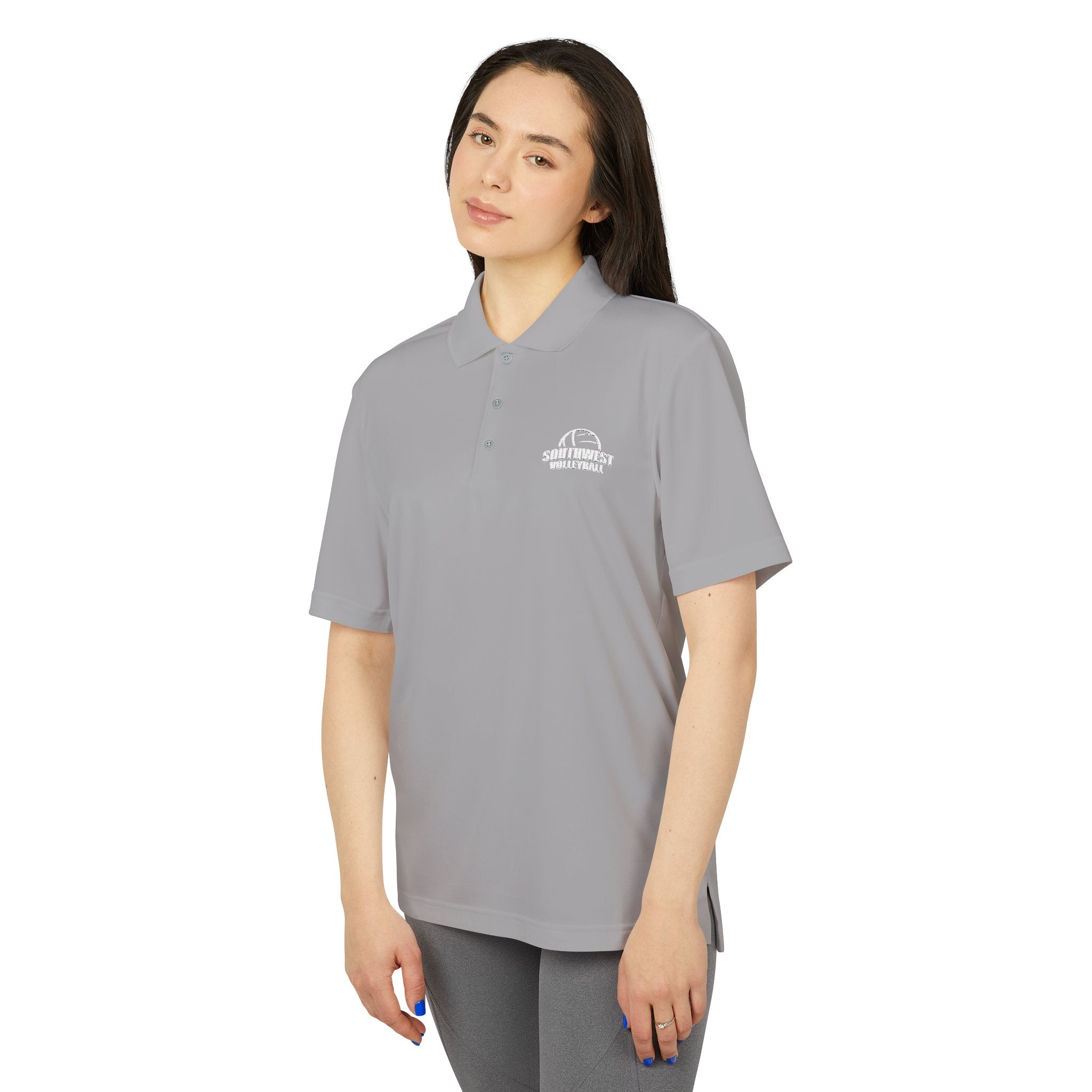 SWVB - Embroidered Unisex Adidas Performance Polo (Gray)