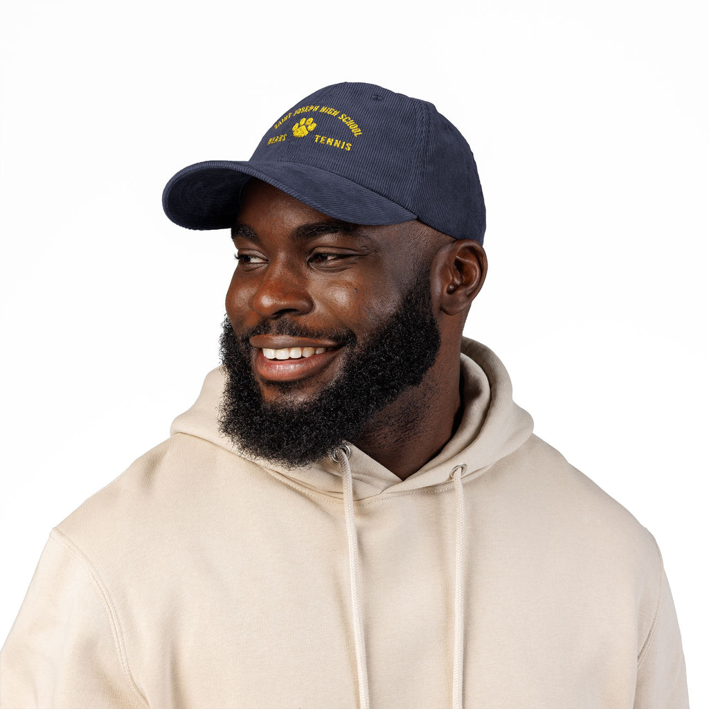 Bears Tennis - Corduroy Embroidered Paw Hat