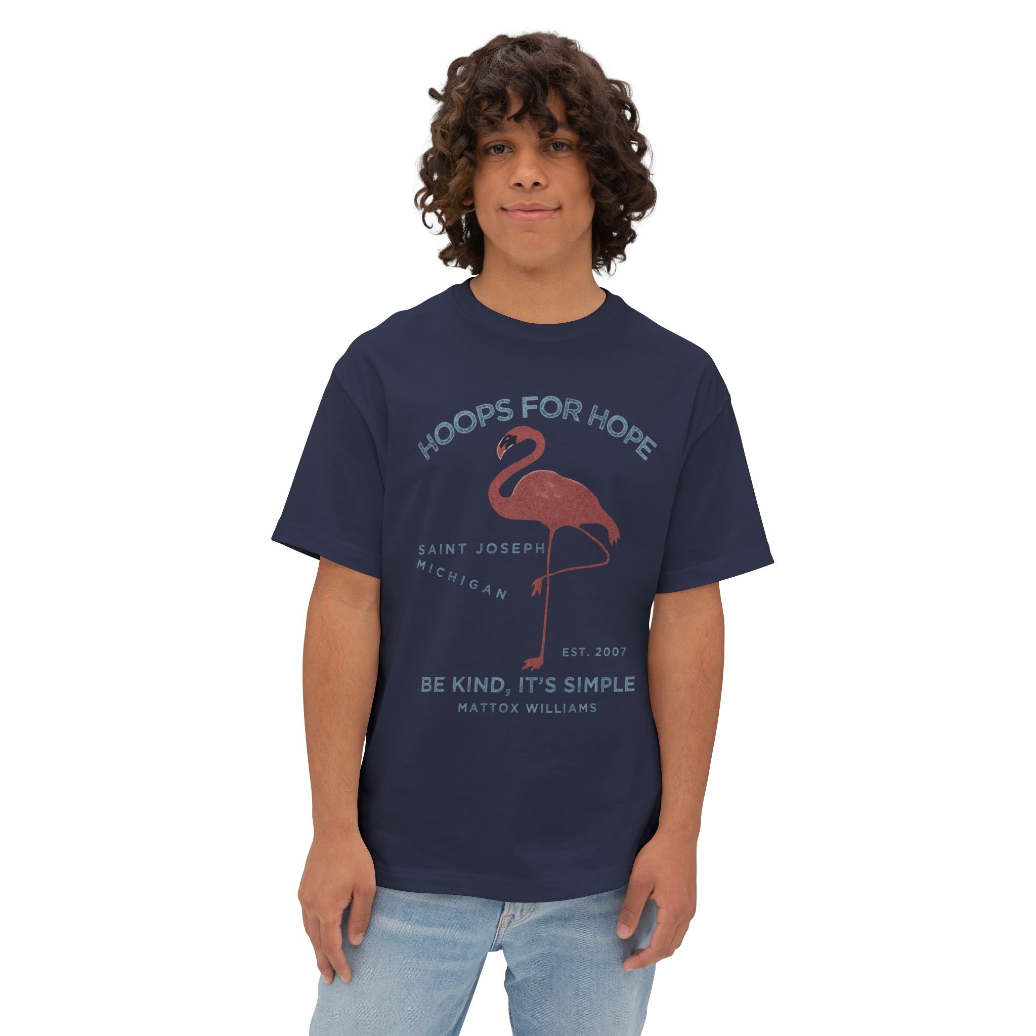 MW25 - Flamingo Be Kind Oversized Tee