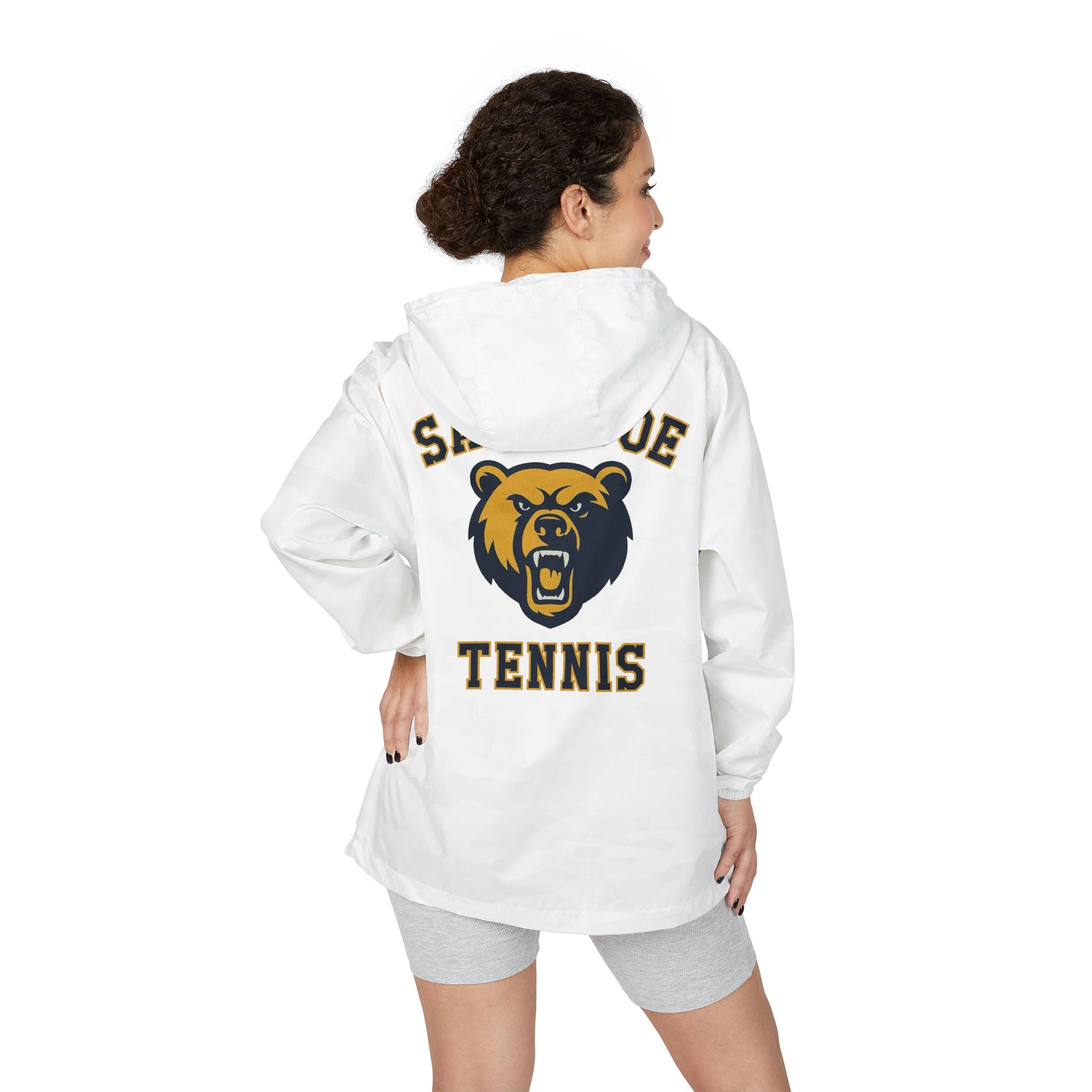 Bears Tennis - Windbreaker Jacket White Camo