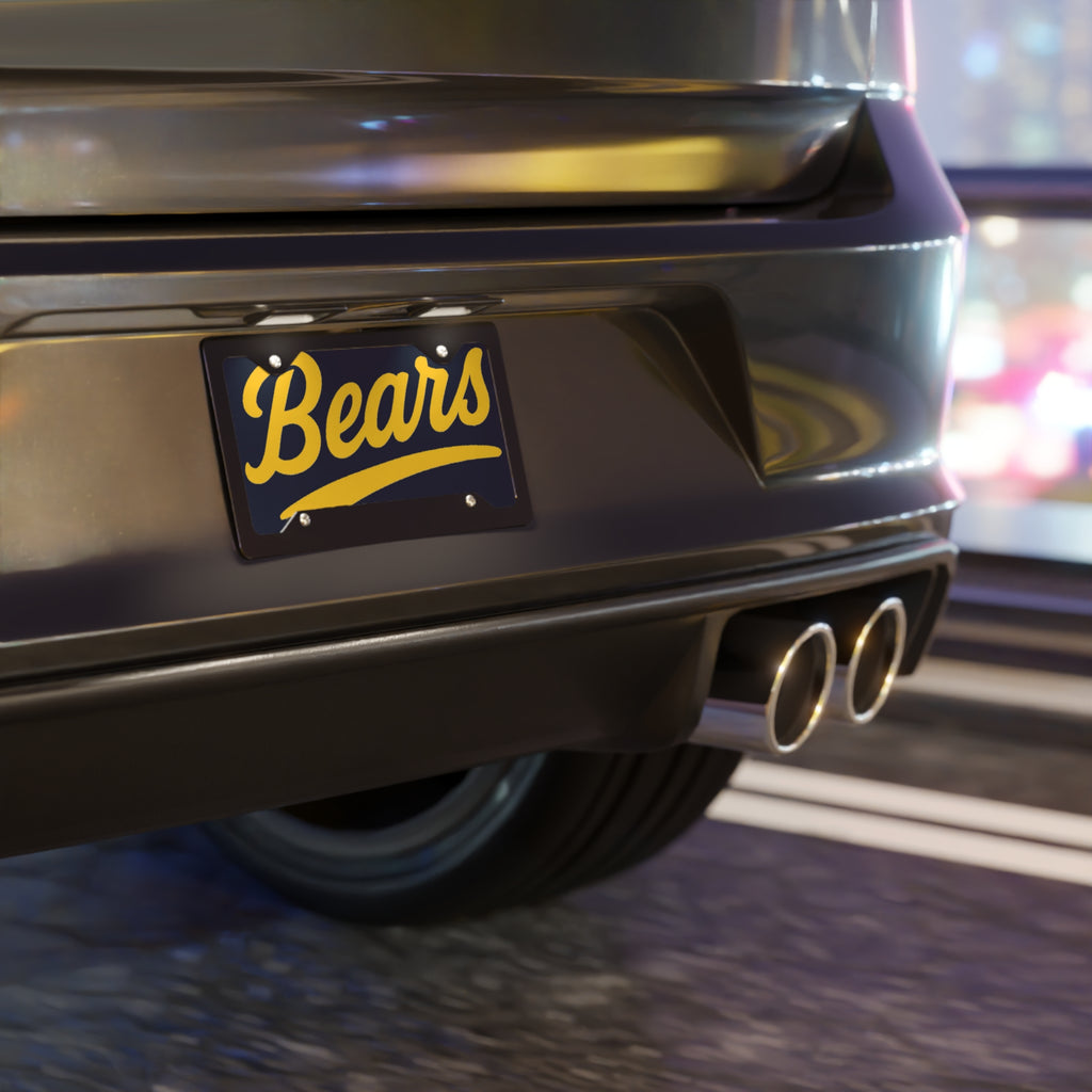Bears Tennis - Bears License Plate