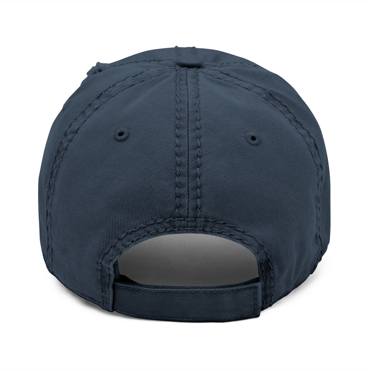 Distressed Embroidered Dad Hat — "Smitty's Chain Saws" Vintage Logo