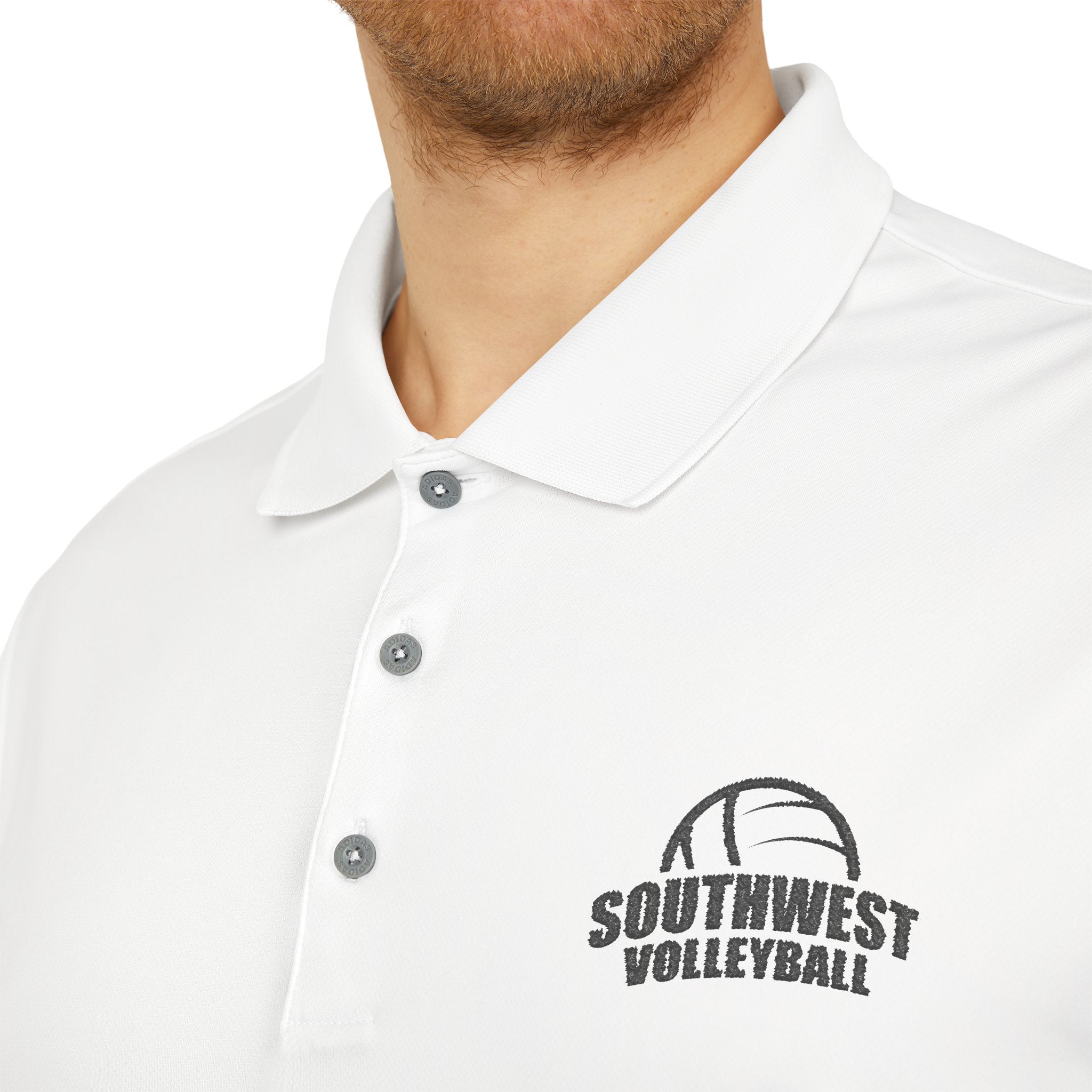 SWVB - Embroidered Unisex Adidas Performance Polo (White)