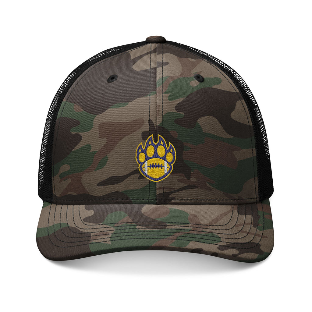 SJ Rocket Football - Embroidered Camo Trucker Hat — St. Joseph Rockets and Flags