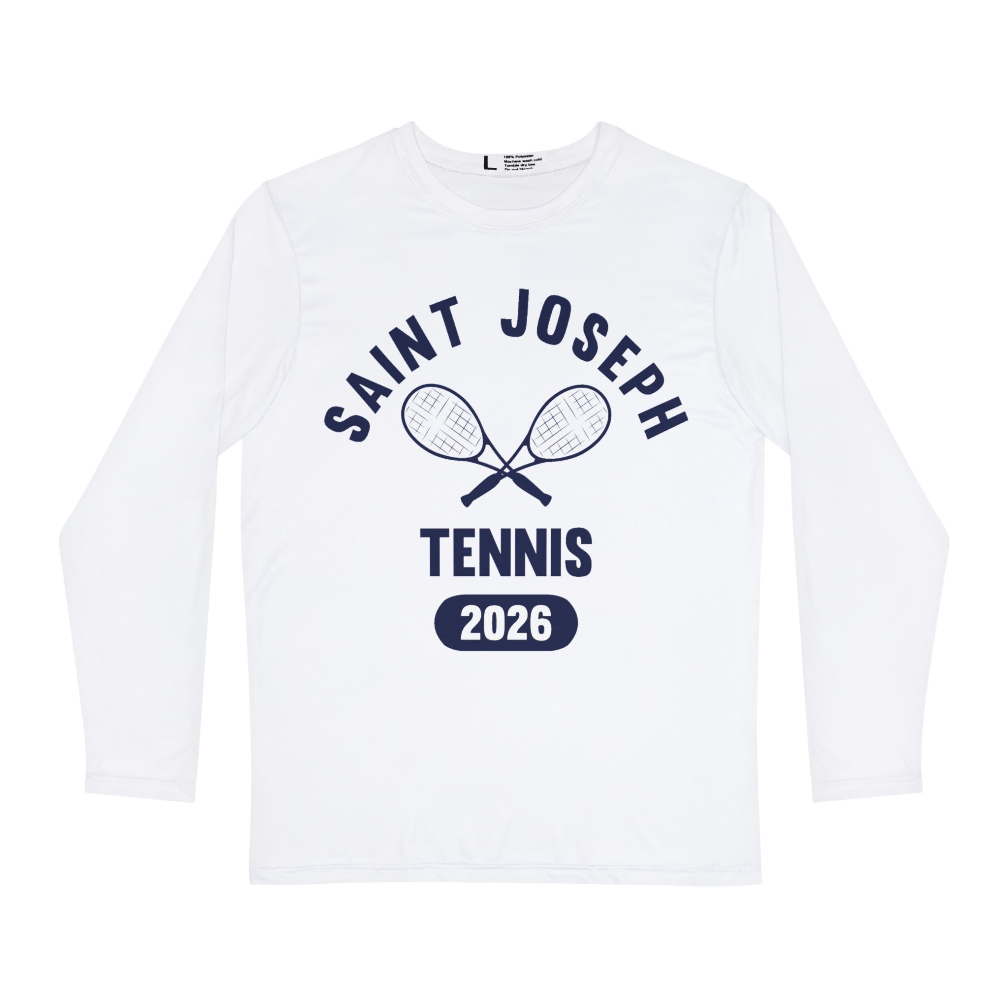 Bears Tennis - Saint Joseph High School Bears 2026 Tennis Long Sleeve Shirt White