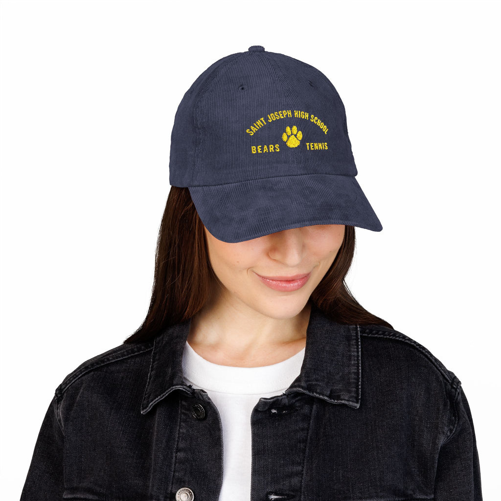 Bears Tennis - Corduroy Embroidered Paw Hat